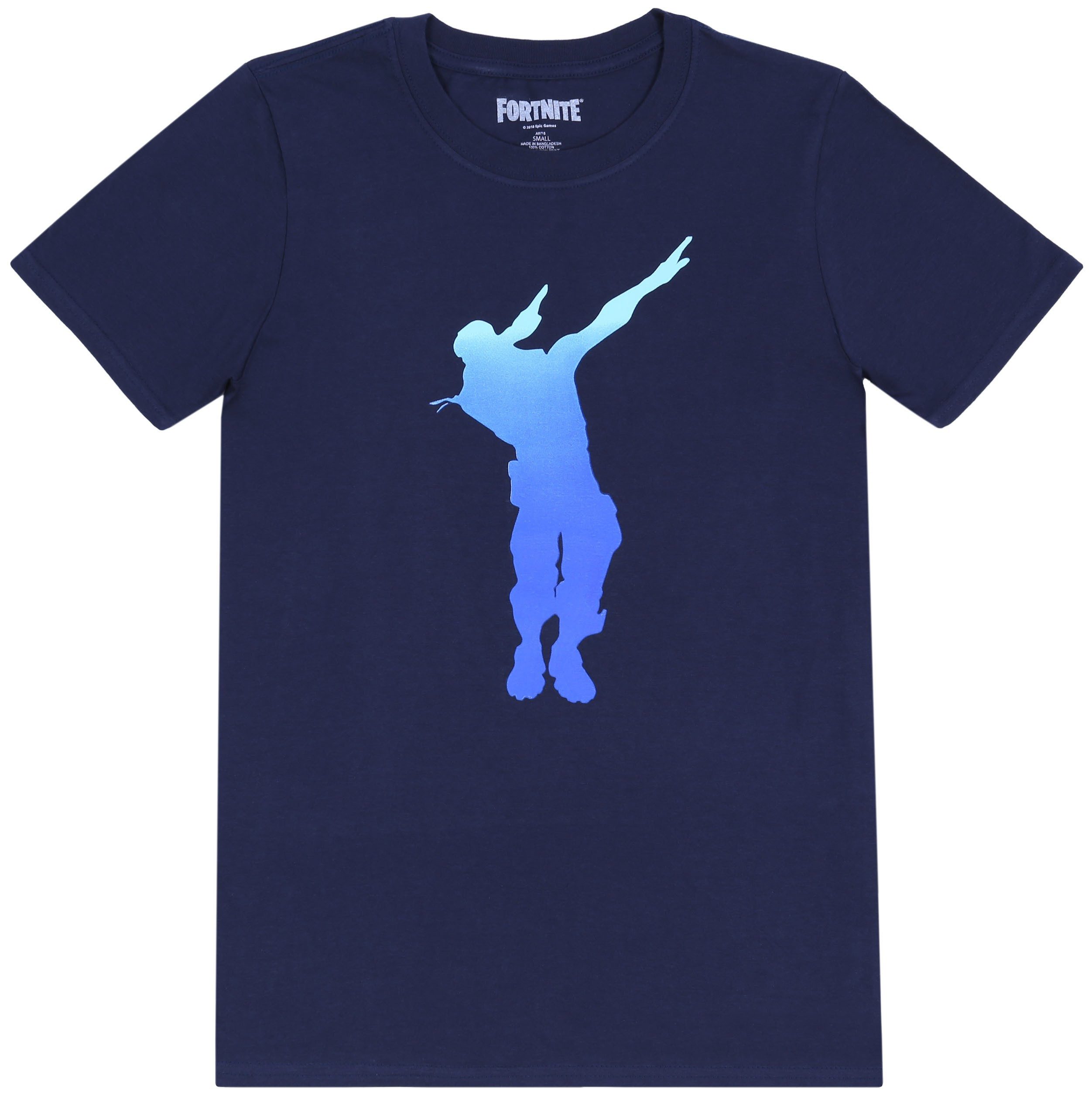 Fortnite Kurzarmshirt Dunkelblaues T-Shirt Fortnite XL