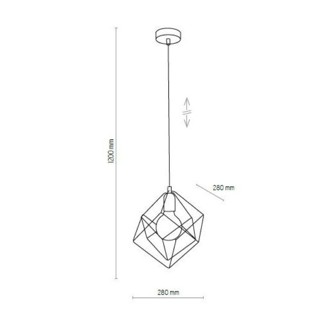 famlights Pendelleuchte Pendelleuchte Elara in Schwarz und Gold E27 1-flammig