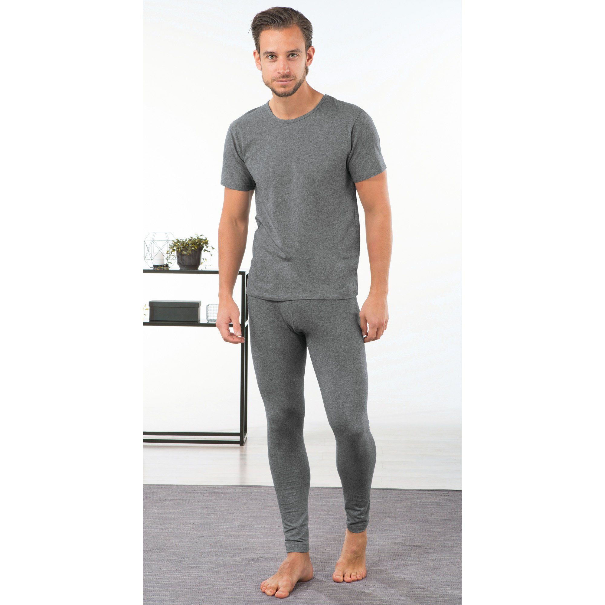 Erwin Müller T-Shirt Herren-Unterhemd, 1/2-Arm 2er-Pack Single-Jersey Uni