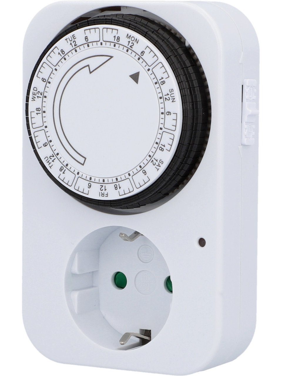 Zeitschaltuhr Wochenzeitschaltuhr analog weiß max. 3.500 W
