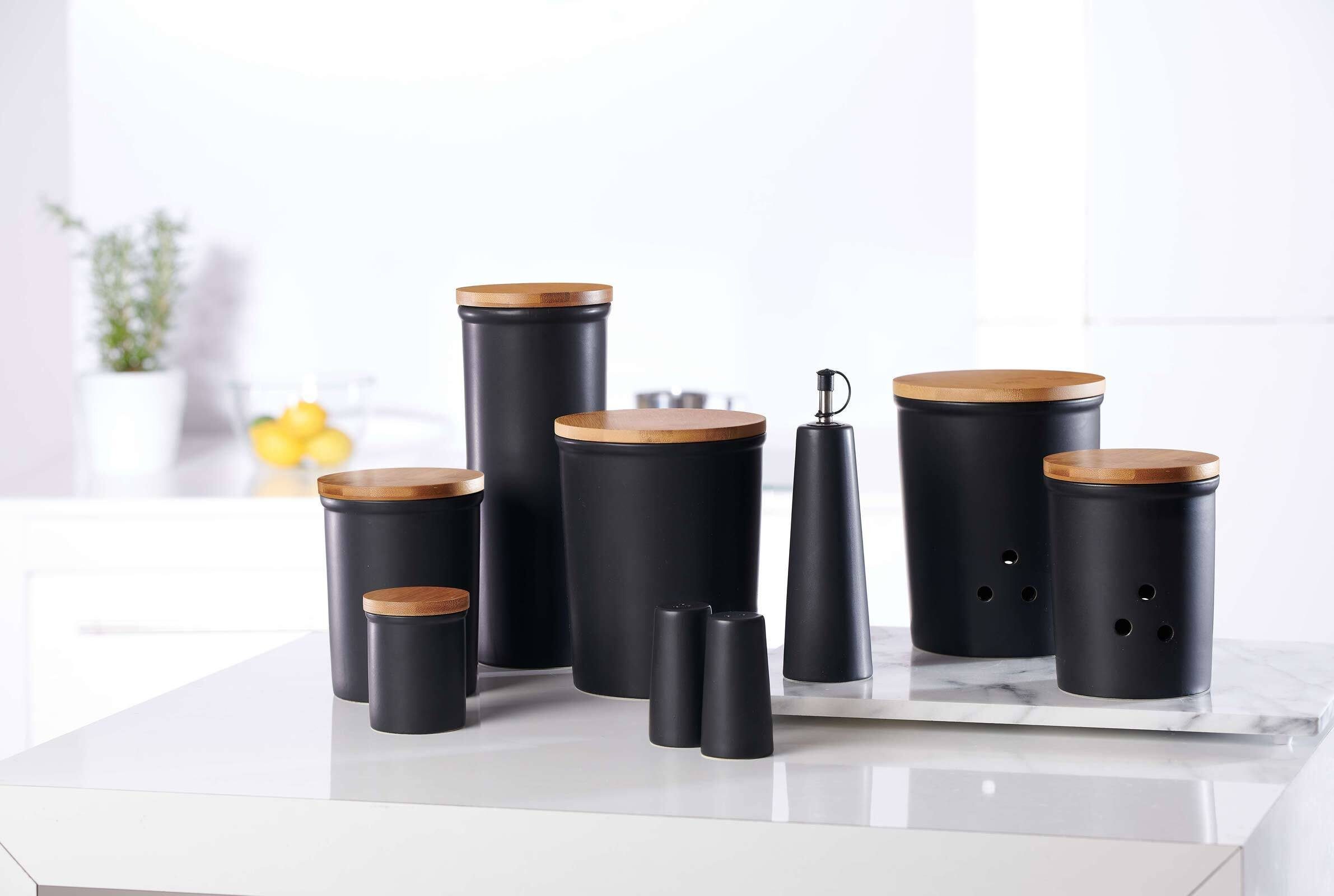 Ritzenhoff & Breker Vorratsdose Jasper Vorratsdosen 1,6 l 6er Set, Steinzeug, (6-tlg)