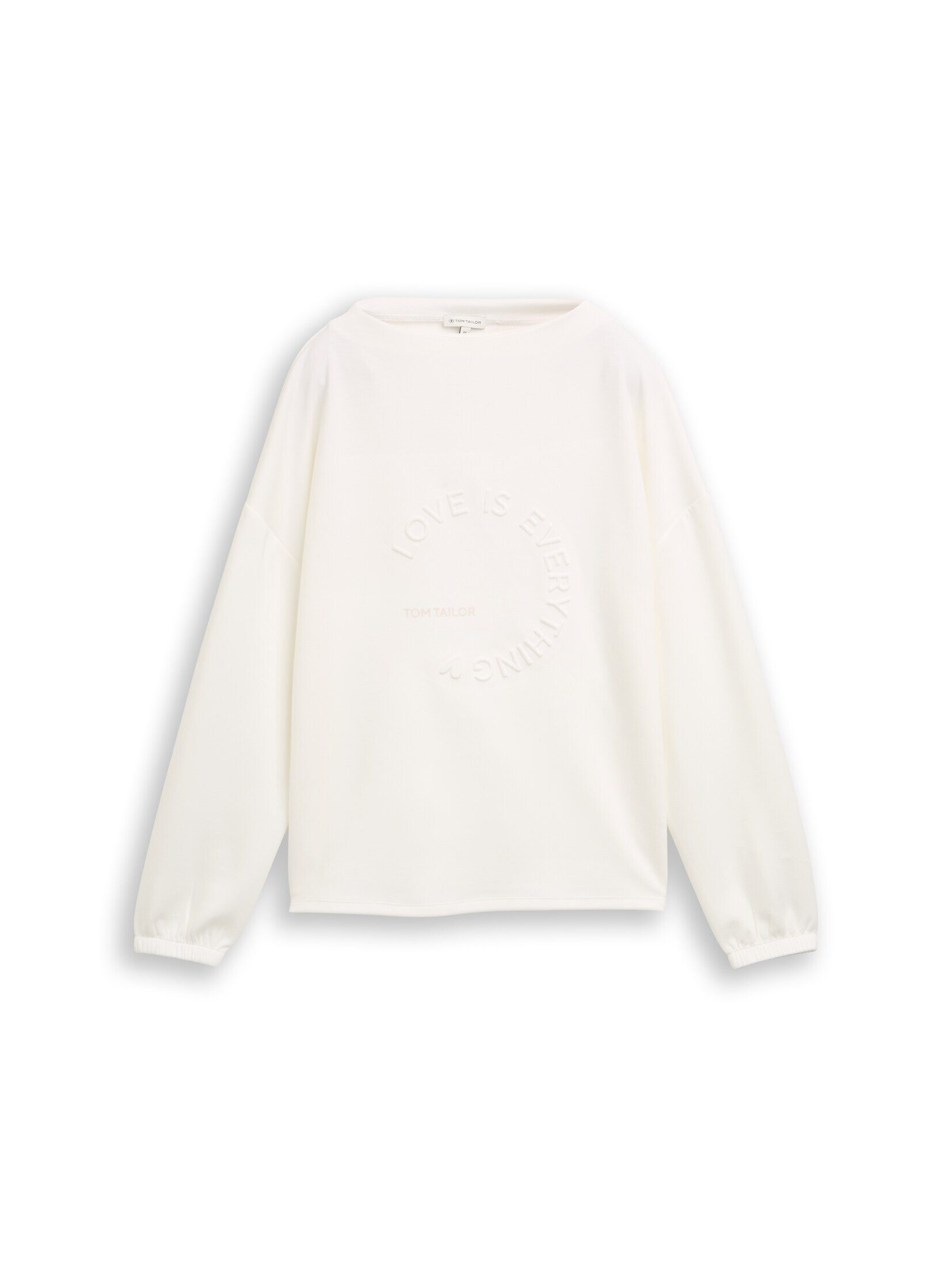 TOM TAILOR Langarmshirt T-Shirt Scuba Langarmshirt mit 3D-Print günstig online kaufen