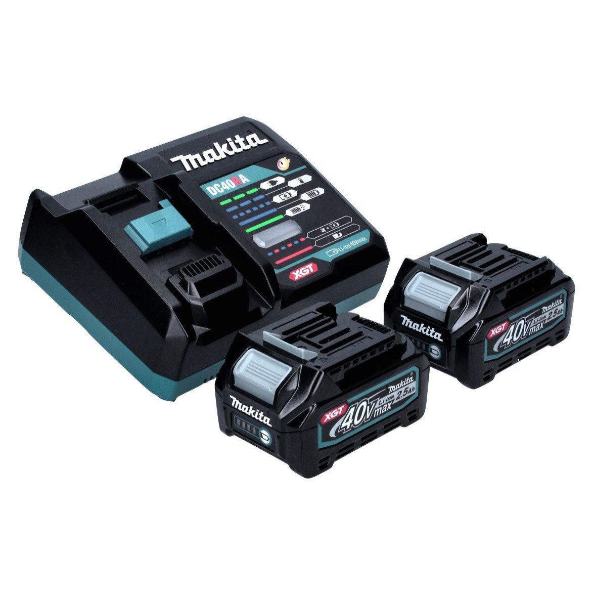 Makita Power Source Kit 40 V max. mit 2x BL 4025 Akku 2,5 Ah XGT Akkupacks – Bild 2 von 5
