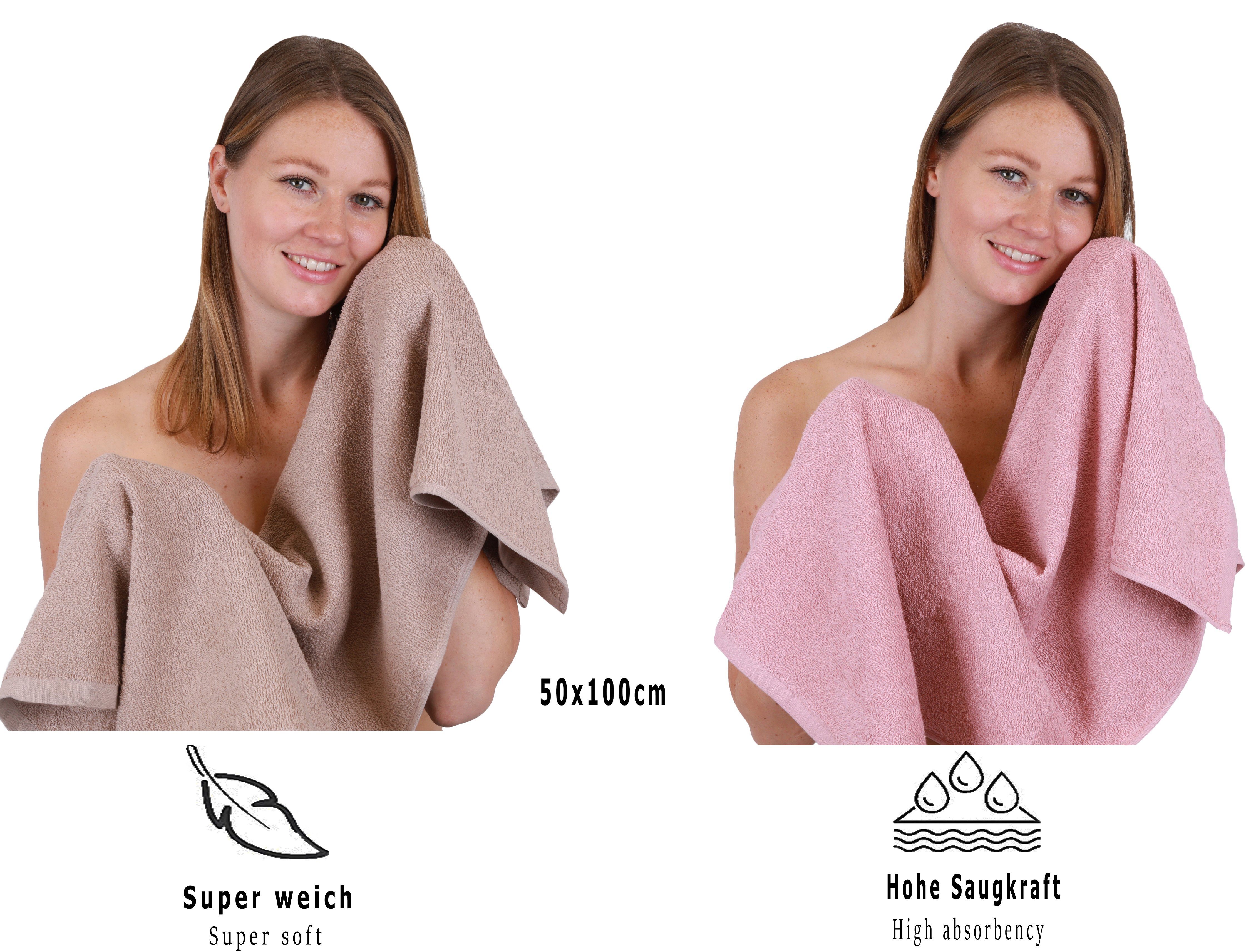 Betz Handtuch Set 12 TLG. Handtuch Set BERLIN Farbe Cappuccino - Lotus, 100% Baumwolle (12 Teile, 12-St) – Bild 5 von 5