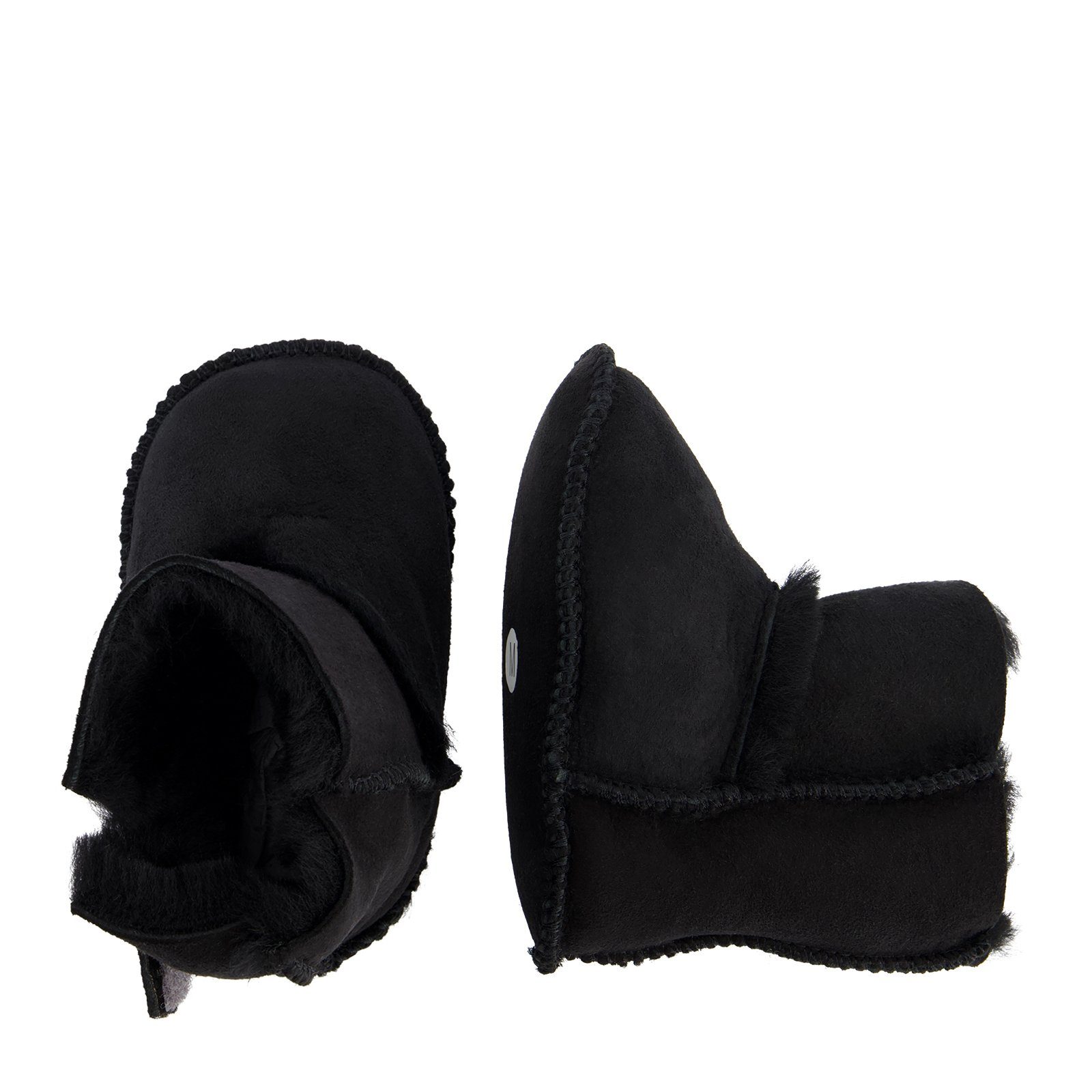 WARMBAT Babyschuhe Hay Baby Hausschuhe Bootie (1-tlg) Black Plüsch