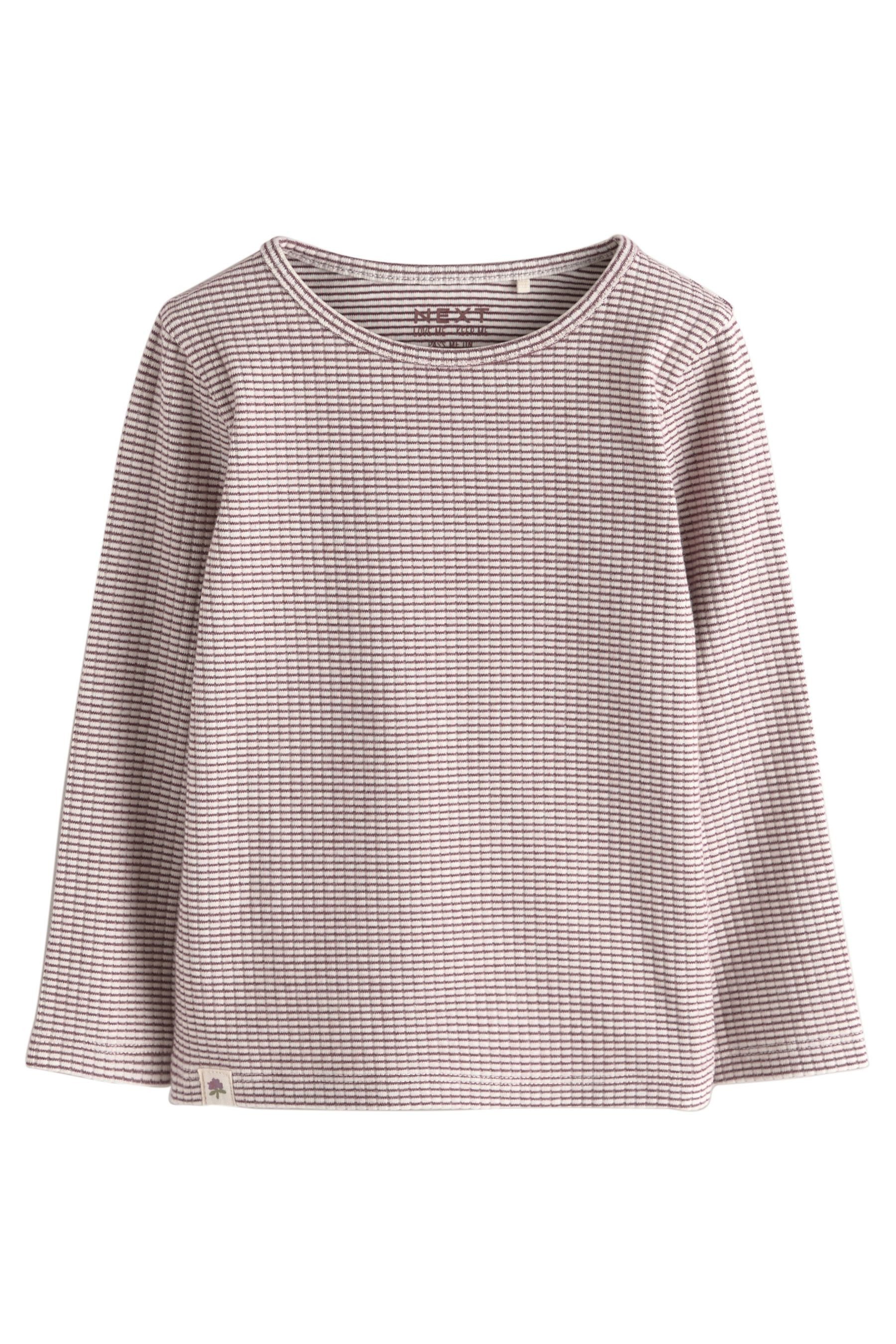 Next Langarmshirt 5er-Pack gerippte Langarmoberteile (5-tlg)