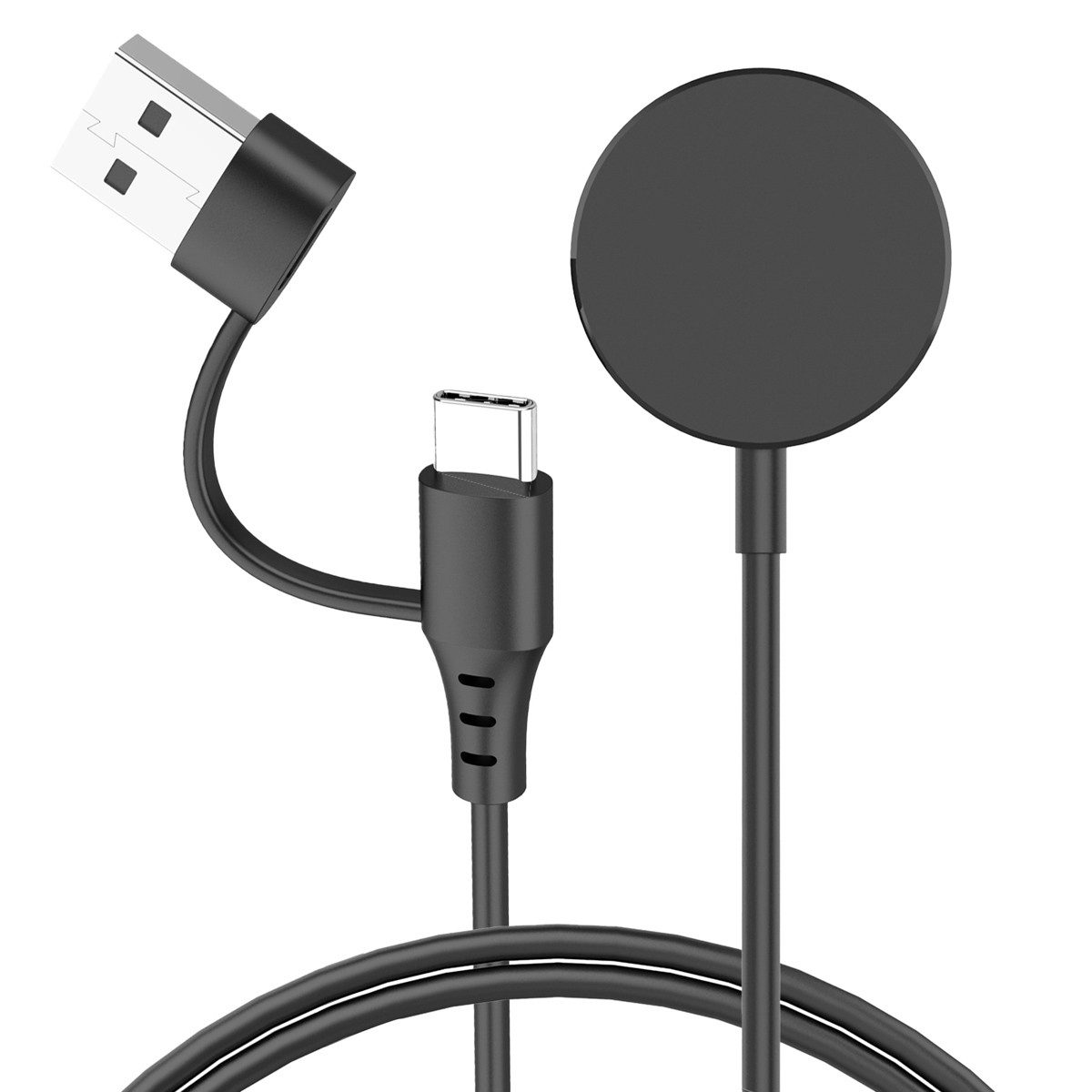 imoshion imoshion Ladekabel für die Samsung Galaxy Watch USB-C und USB-A - 2 Me Smartwatch-Ladekabel