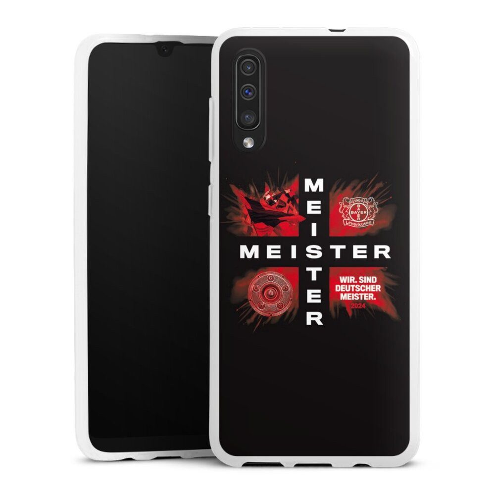 DeinDesign Handyhülle Bayer 04 Leverkusen Meister Offizielles Lizenzprodukt, Samsung Galaxy A30s Silikon Hülle Bumper Case Handy Schutzhülle