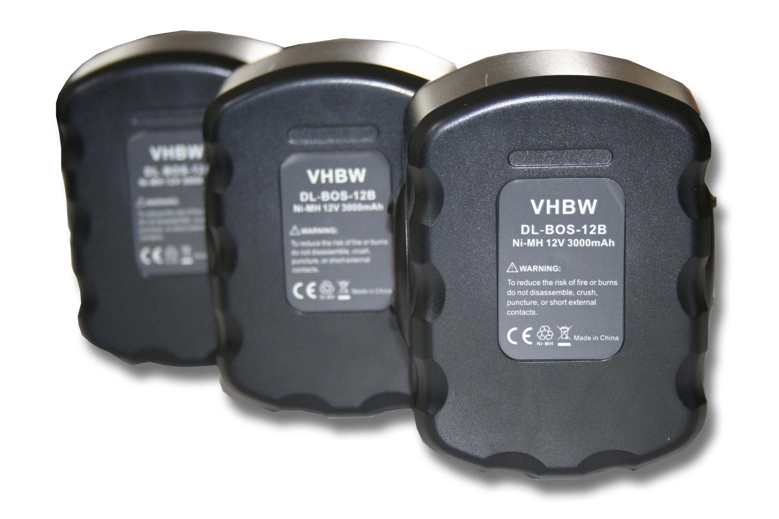 vhbw Akku passend für Kompatibel mit Strapex STB61, STB63 Elektrowerkzeug (3000mAh, 12V, NiMH) 3000 mAh