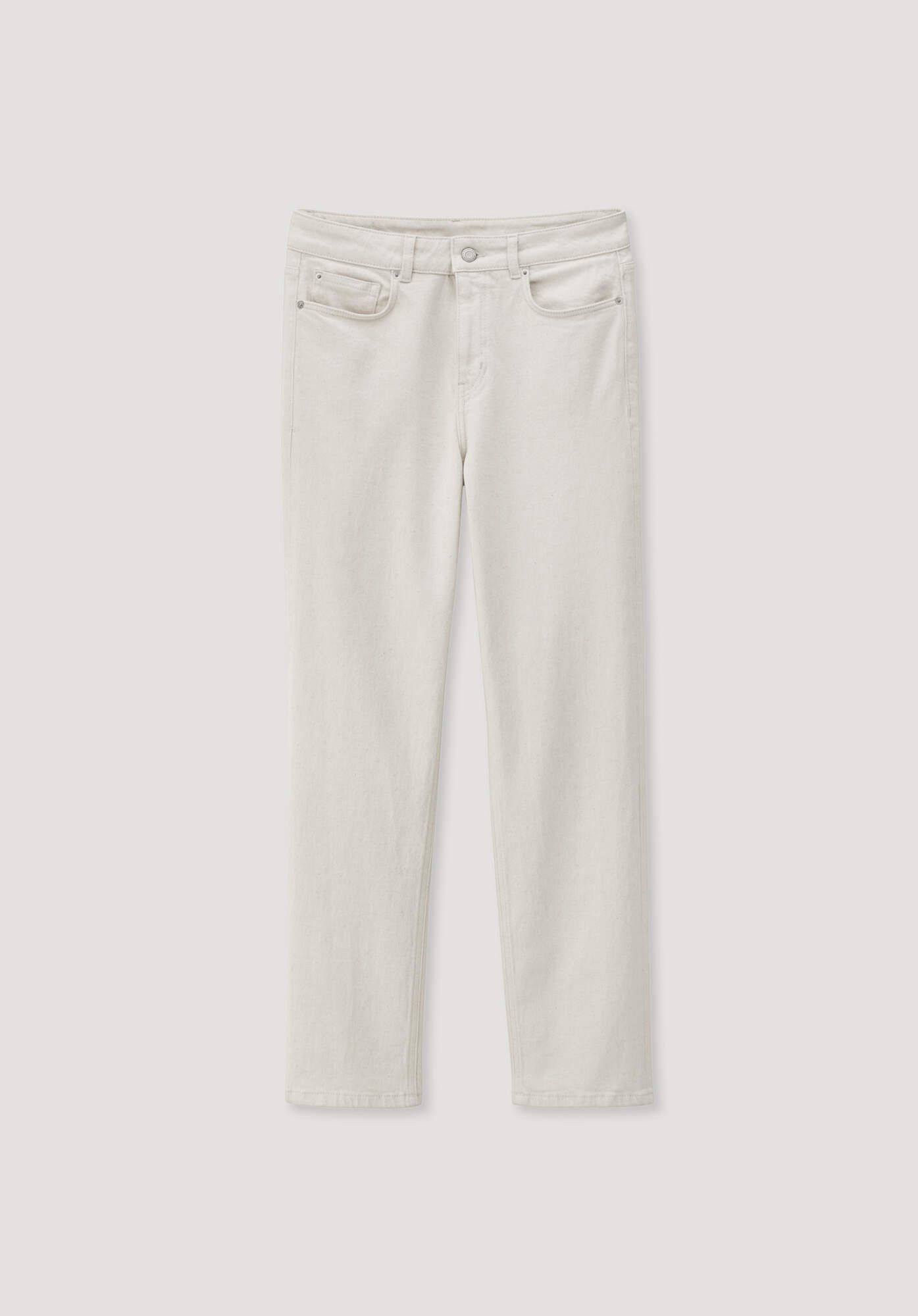 Hessnatur 5-Pocket-Jeans BEA High Rise Straight aus Bio-Denim mit Hanf (1-tlg)