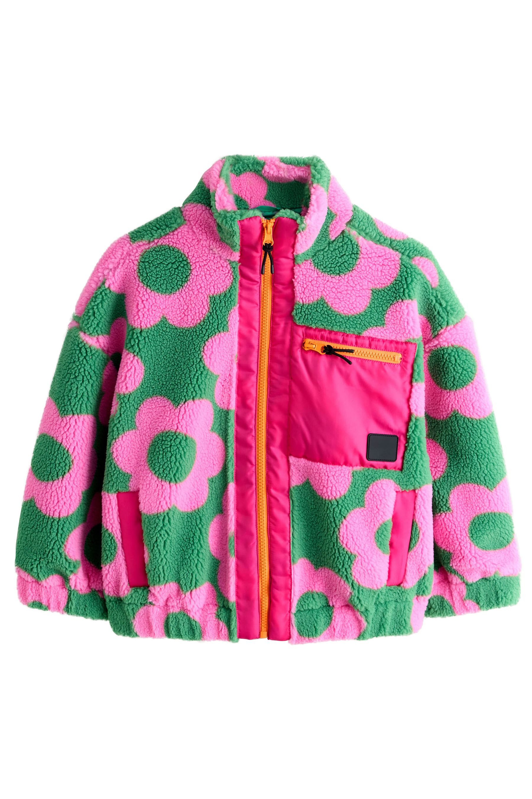 Next Fleecejacke Borgjacke mit Reißverschluss (1-St)