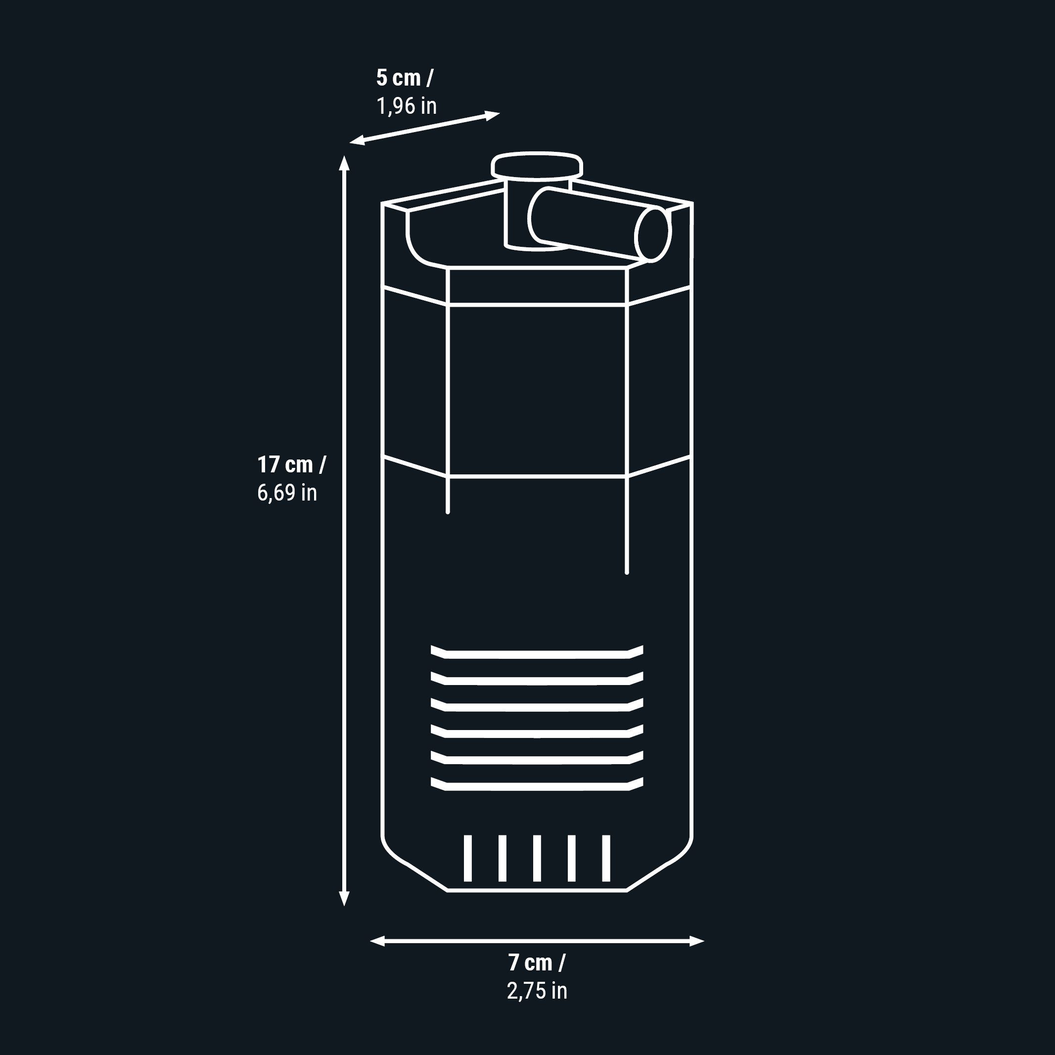 DENNERLE Aquariumfilter Corner Filter (Eckfilter), Innenfilter, bis 40 l Aquariengröße, Förderleistung: 150 l/h