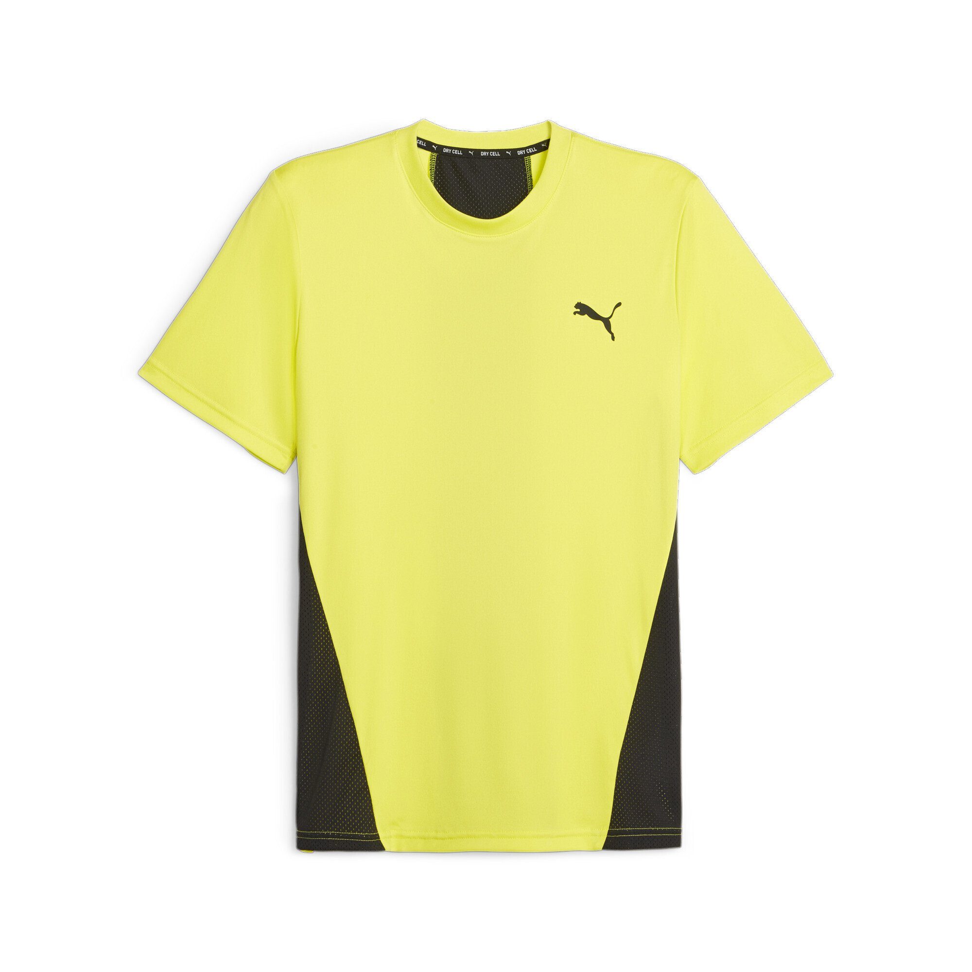 PUMA Trainingsshirt Train All Day Trainings-T-Shirt Herren Yellow Burst Black