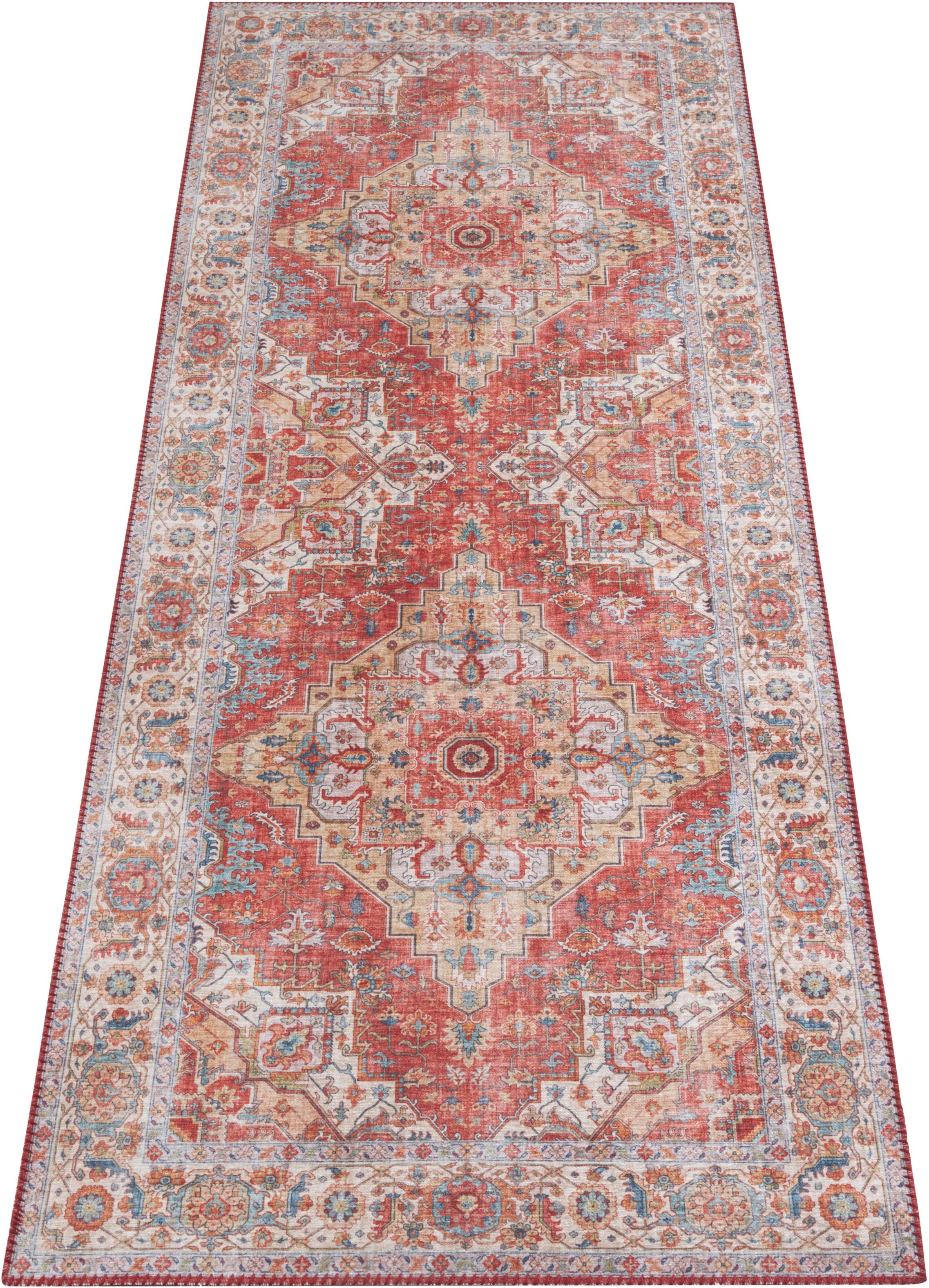 HANSE Home Teppich Sylla, rechteckig, Höhe: 5 mm, Orientalisch, Läufer, Vintage, Wohnzimmer, Schlafzimmer, Esszimmer
