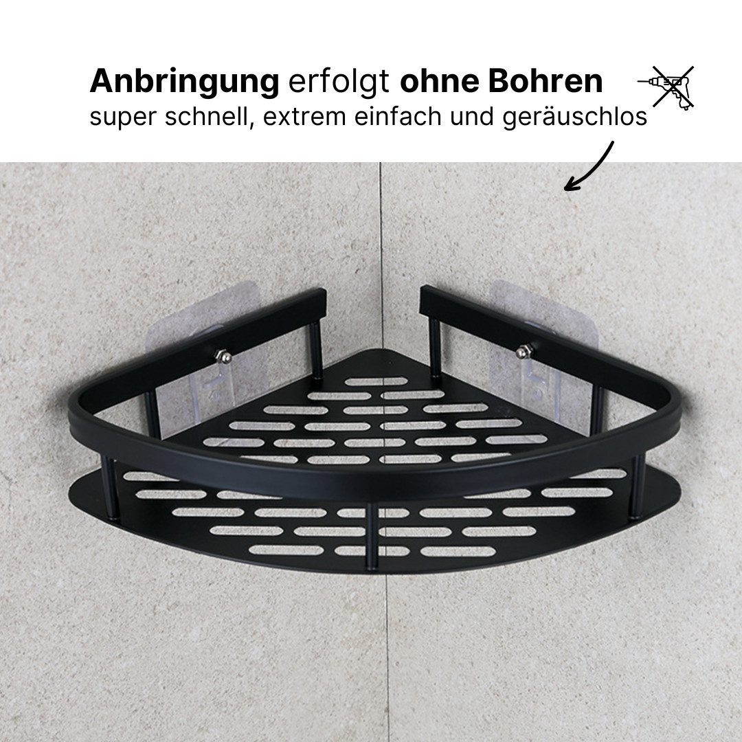 LIVINA HOME Duschablage ohne Bohren, Duschablage zum hängen, Duschkorb Eck günstig online kaufen