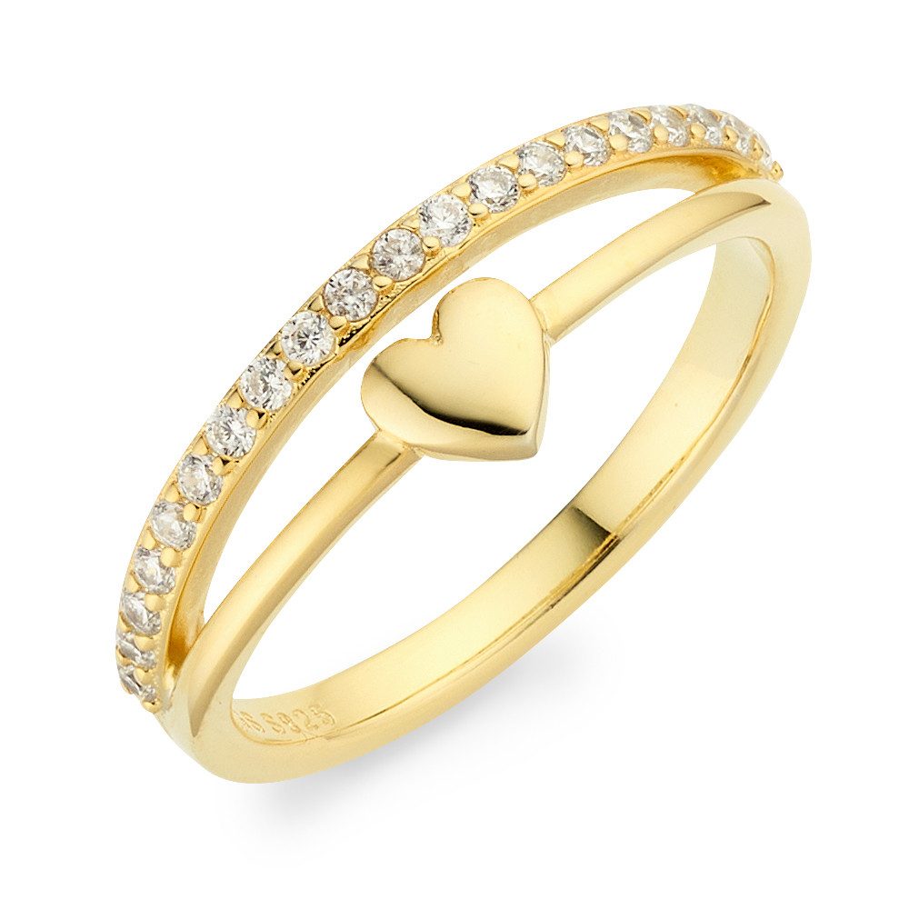 Aniston JEWELRY & WATCHES Fingerring Schmuck Geschenk Silbering mit Herzche günstig online kaufen