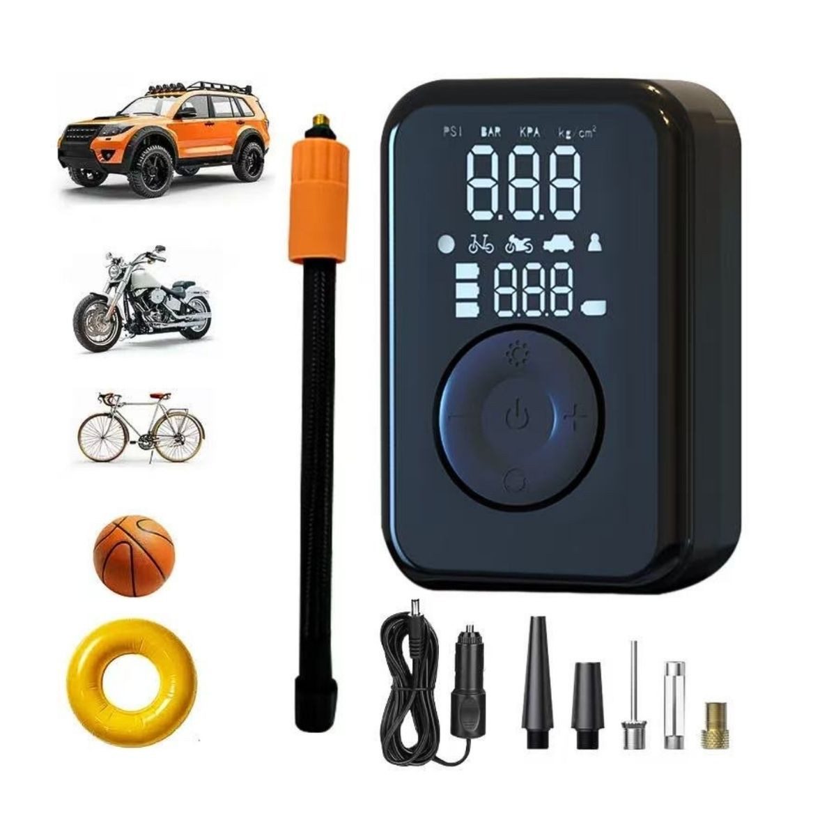 Patona Elektropumpe PATONA elektrische Luftpumpe, tragbarer Akku-Kompressor, 150 PSI, Dank Akku der ideale Begleiter für unterwegs.