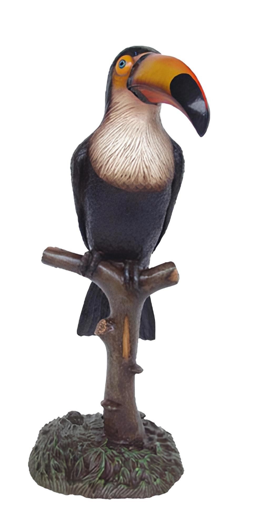 Xlmoebel Tierfigur Dekorative Gartenfigur Papagei Tukan 113cm Skulptur (Tierfigur), Hergestellt in Europa