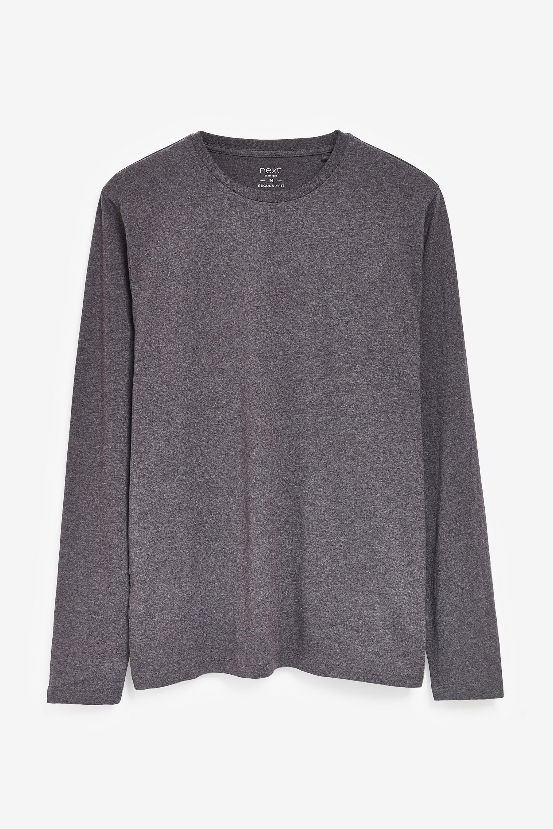 Next Langarmshirt Rundhalsshirt – Regular Fit günstig online kaufen