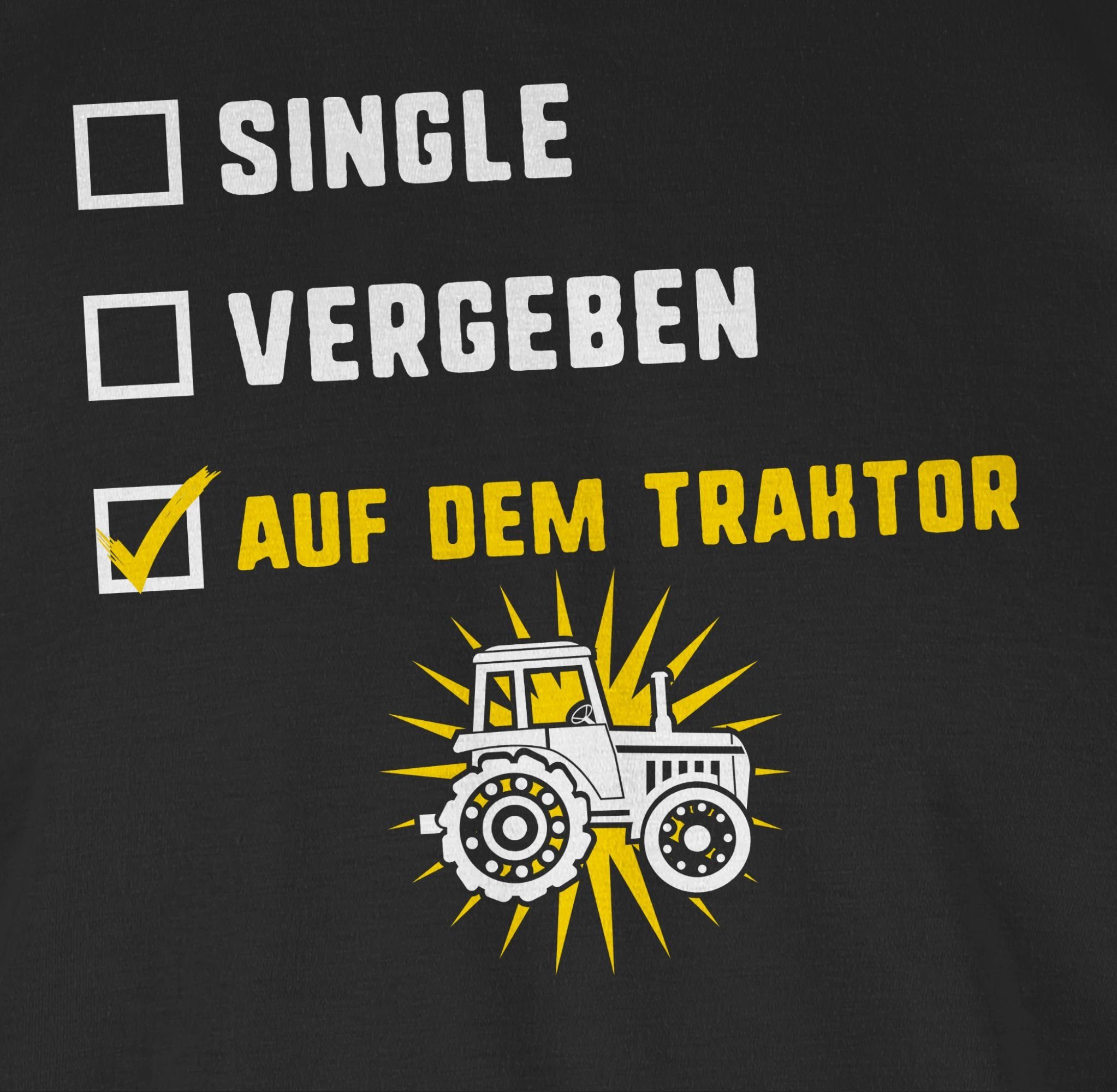 Traktor Shirtracer Single Schwarz Traktor T-Shirt 1 Vergeben