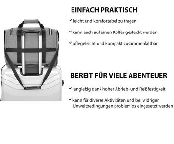 Granori Reisetasche 40x30x20 cm Handgepäck für Flüge mit z. B. Wizz Air (Modell WT2), extra leicht, mit abschließbarem Fach und verstellbarem Schultergurt