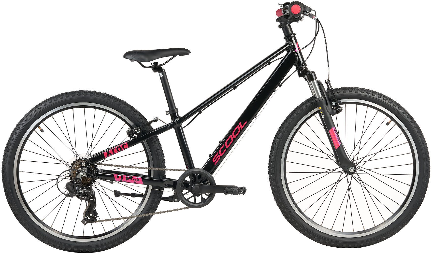 S’COOL Jugendfahrrad S'COOL Xroc Pro 24-K7 Oxid/Pink, 7 Gang Shimano, Kettenschaltung