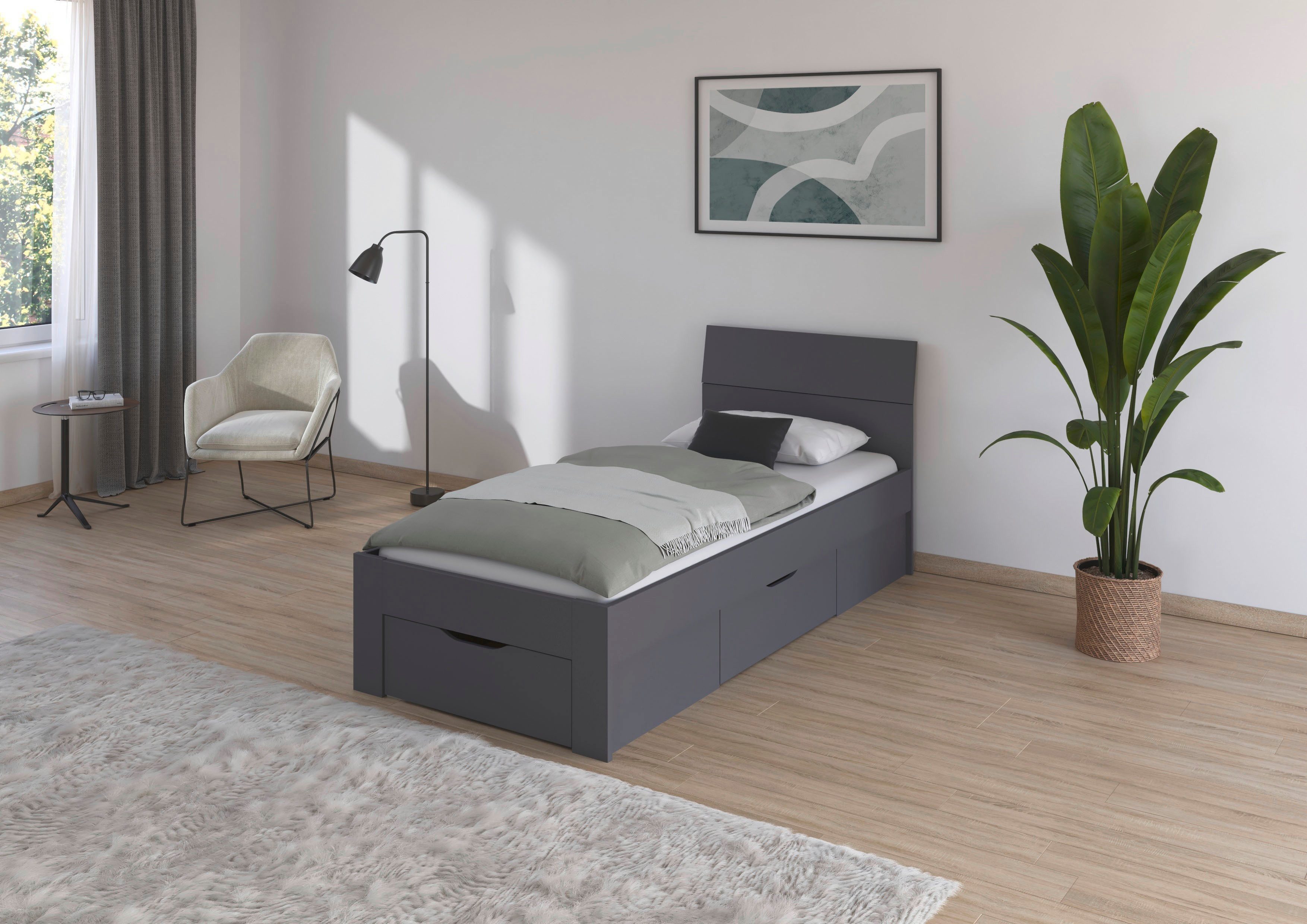 rauch Bett Einzelbett Doppelbett Stauraum FLEXX Breiten 90/140/180 cm, Einzelbett Doppelbett Stauraum FLEXX Breiten 90/140/180 cm