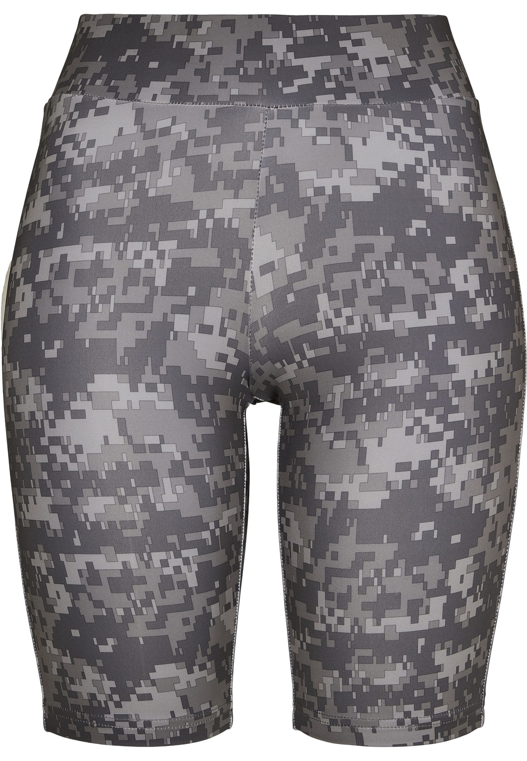 Stoffhose Urban Classics Damen Ladies High Waist Camo Tech Cycle Shorts
