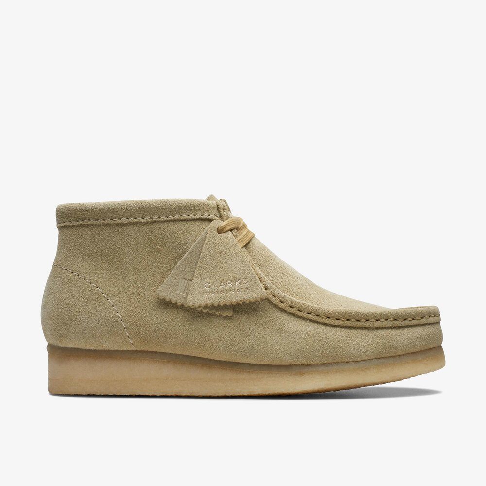 Clarks Clarks - Wallabee Boot. - Beige Stiefel