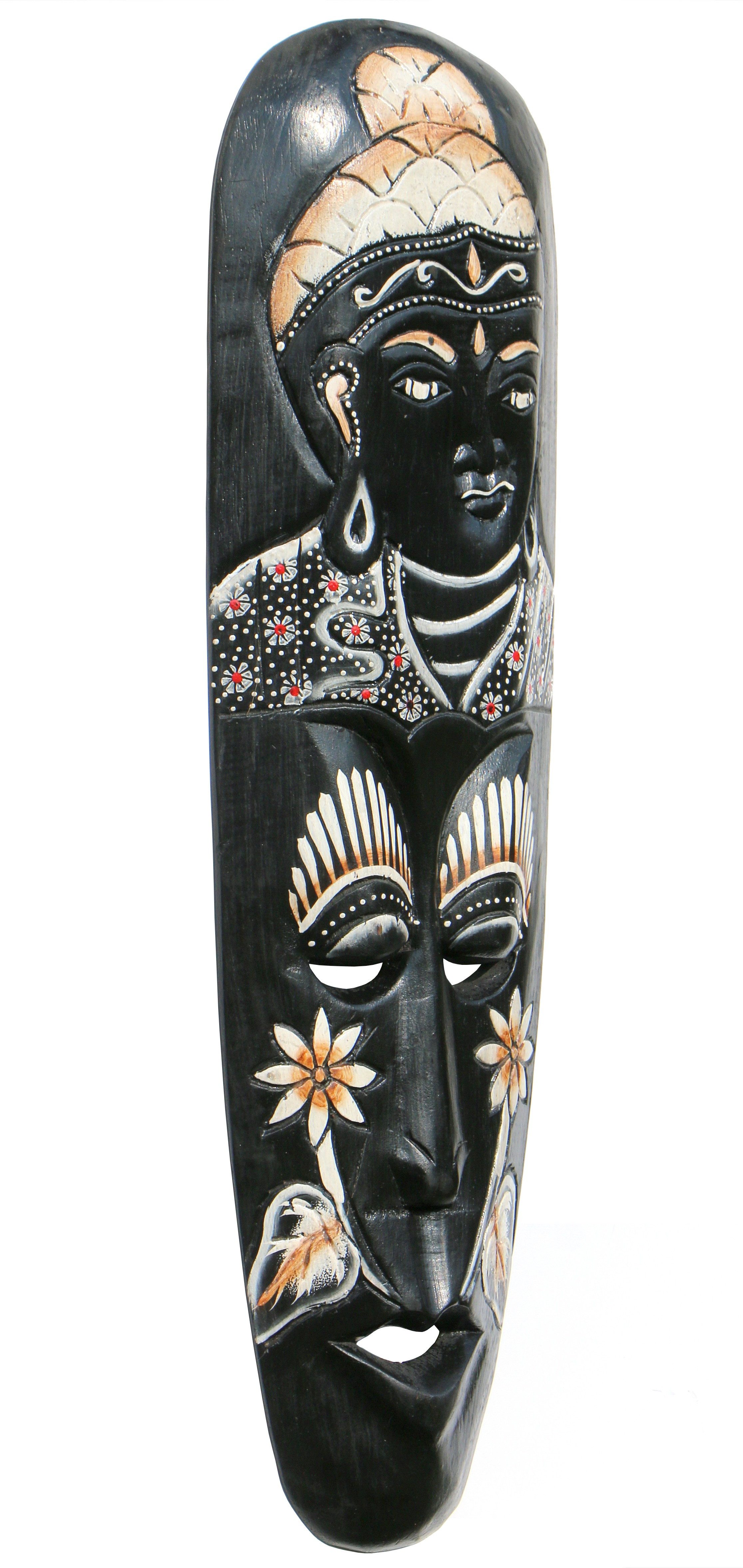 Wogeka Wanddekoobjekt Wand-Maske Buddha 50 cm zum aufhängen Asien Bali Wand günstig online kaufen