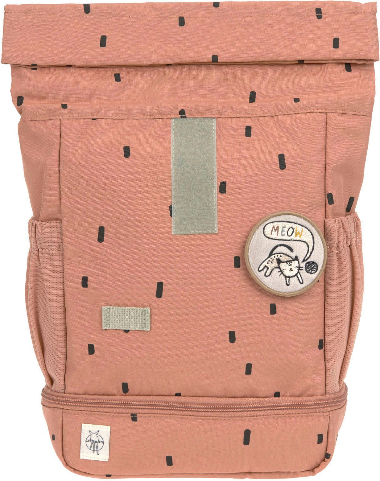 LÄSSIG Kinderrucksack Happy Prints, Mini Rolltop, Caramel