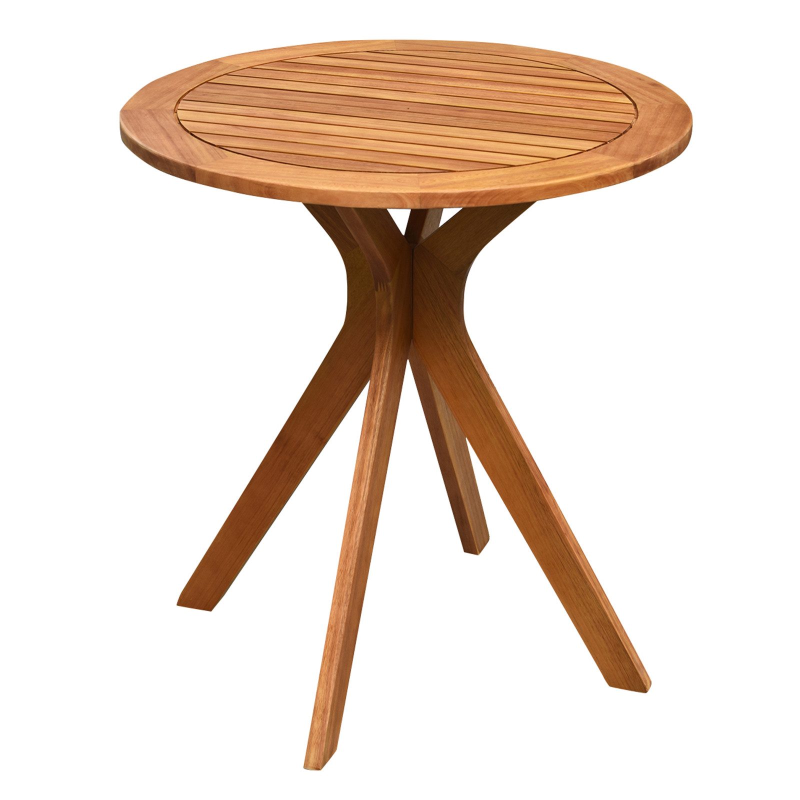 KOMFOTTEU Gartentisch, Ø70cm Beistelltisch, mit stabilem günstig online kaufen