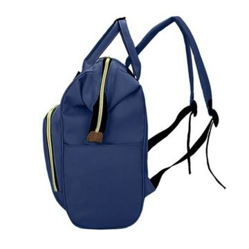 ISO TRADE Rucksack Trolley Tasche - blau (Set, 1-tlg., Wasserdicht, Wickelrucksack, Multifunktional, Baby, Wickeltasche), Rucksack Groß Babytasche Unterwegs