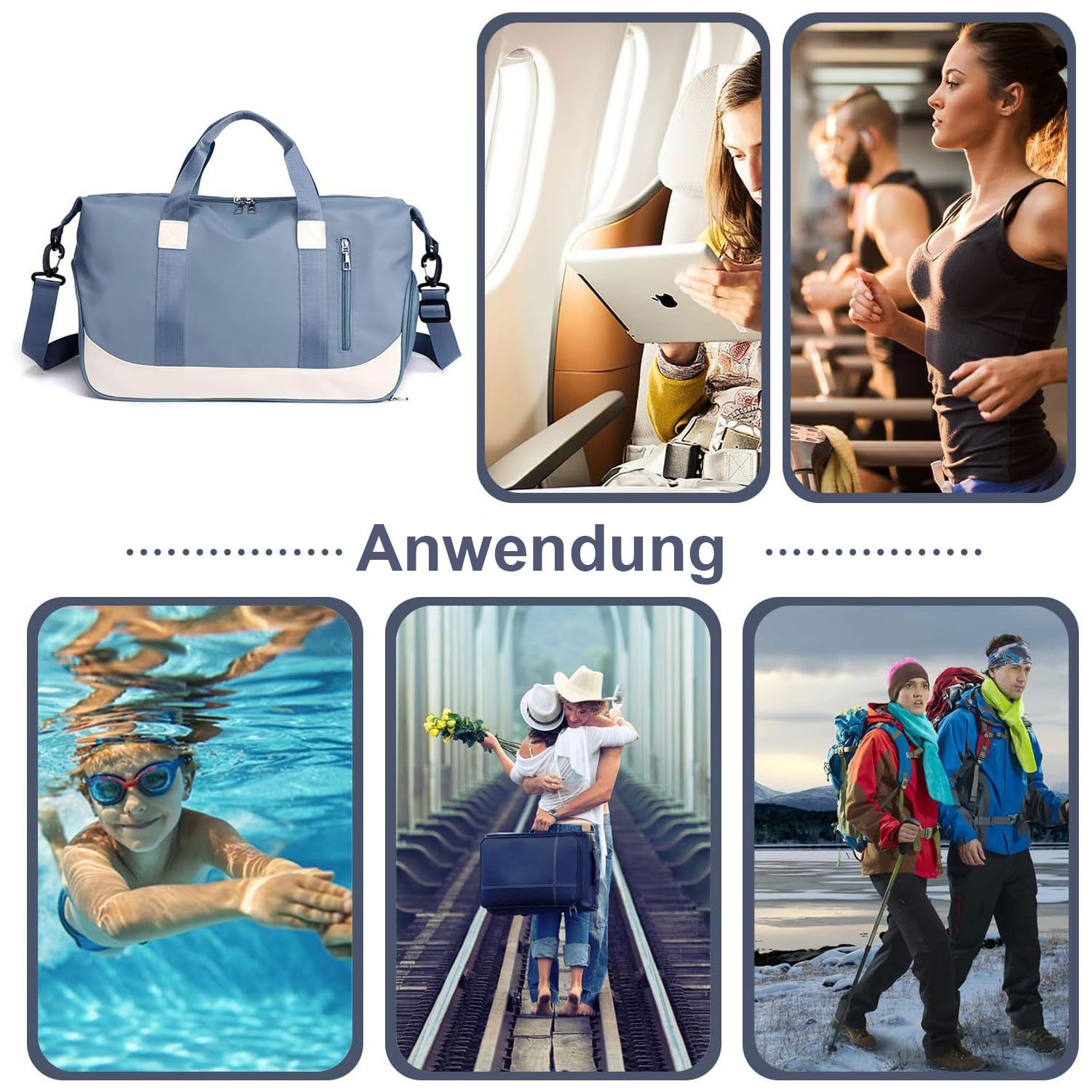 MODFU Reisetasche Sporttasche Handtasche Handgepäcktasche Trainingstasche günstig online kaufen