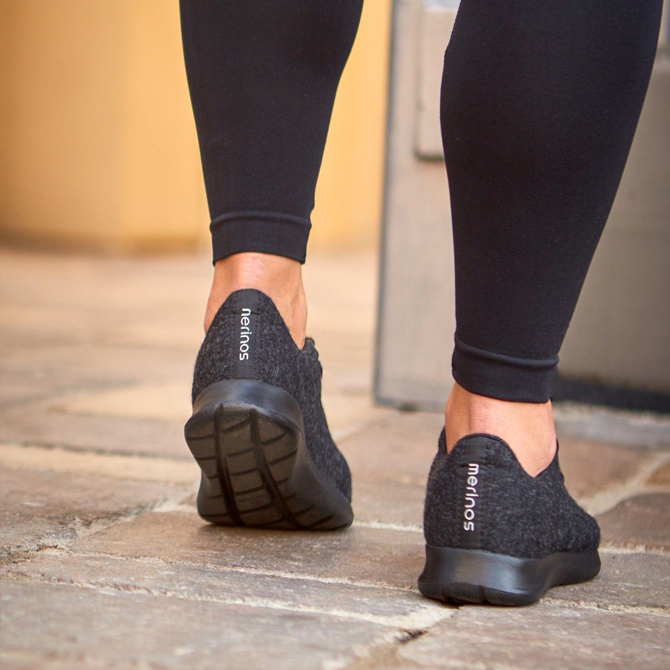 aus merinoshoes.de Bequeme Merinowolle Schuhe Sneaker schwarze merinos Up, Lace- weicher Sportschuhe atmungsaktive Damen -