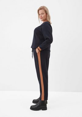 TRIANGLE Stoffhose Sweatpants mit Galonstreifen Galonstreifen