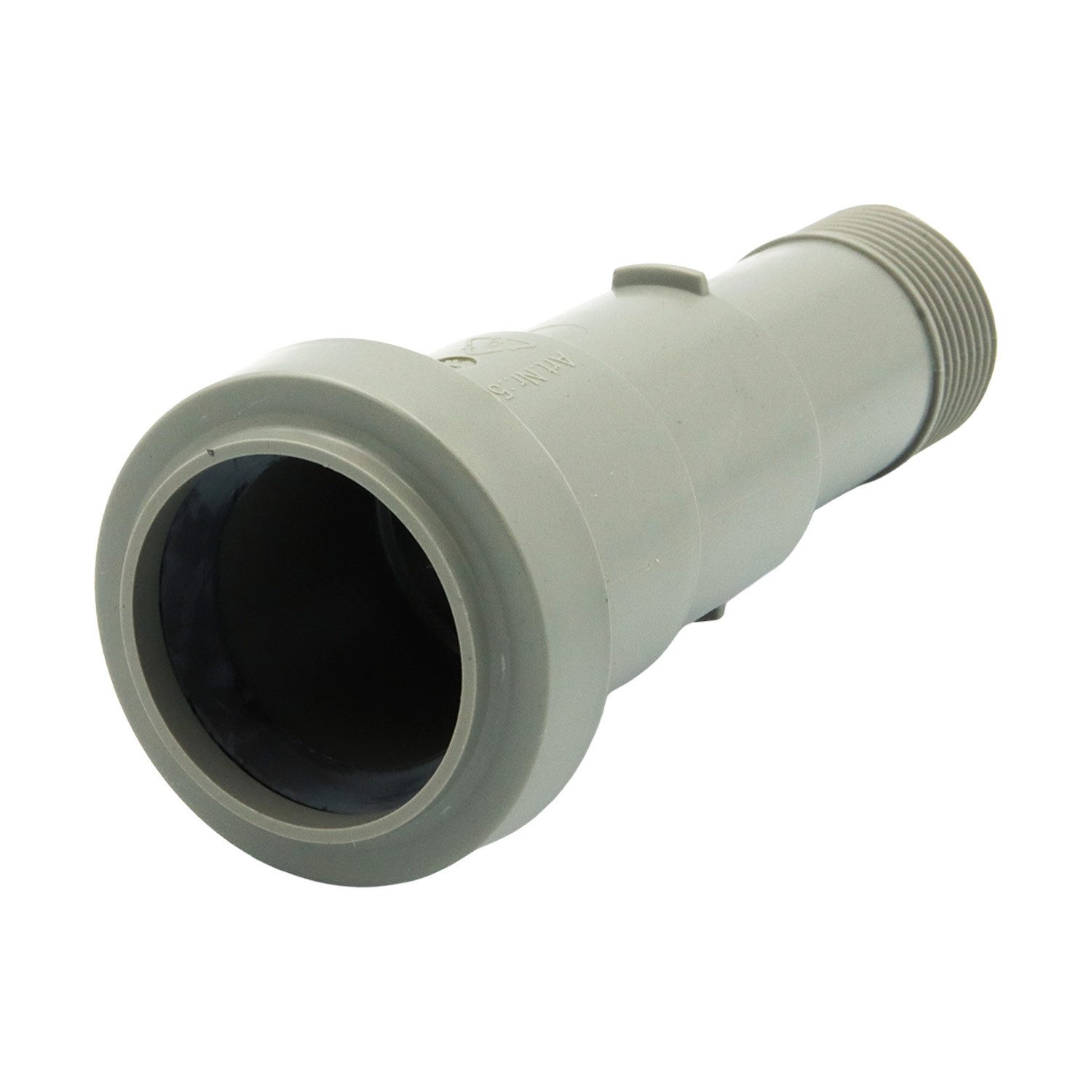 Haas Otto PP-Rohr Multiadapter mit DN 40 und DN 32 Muffe, DN 40 Spitzende und 1" Gewinde, 0 °