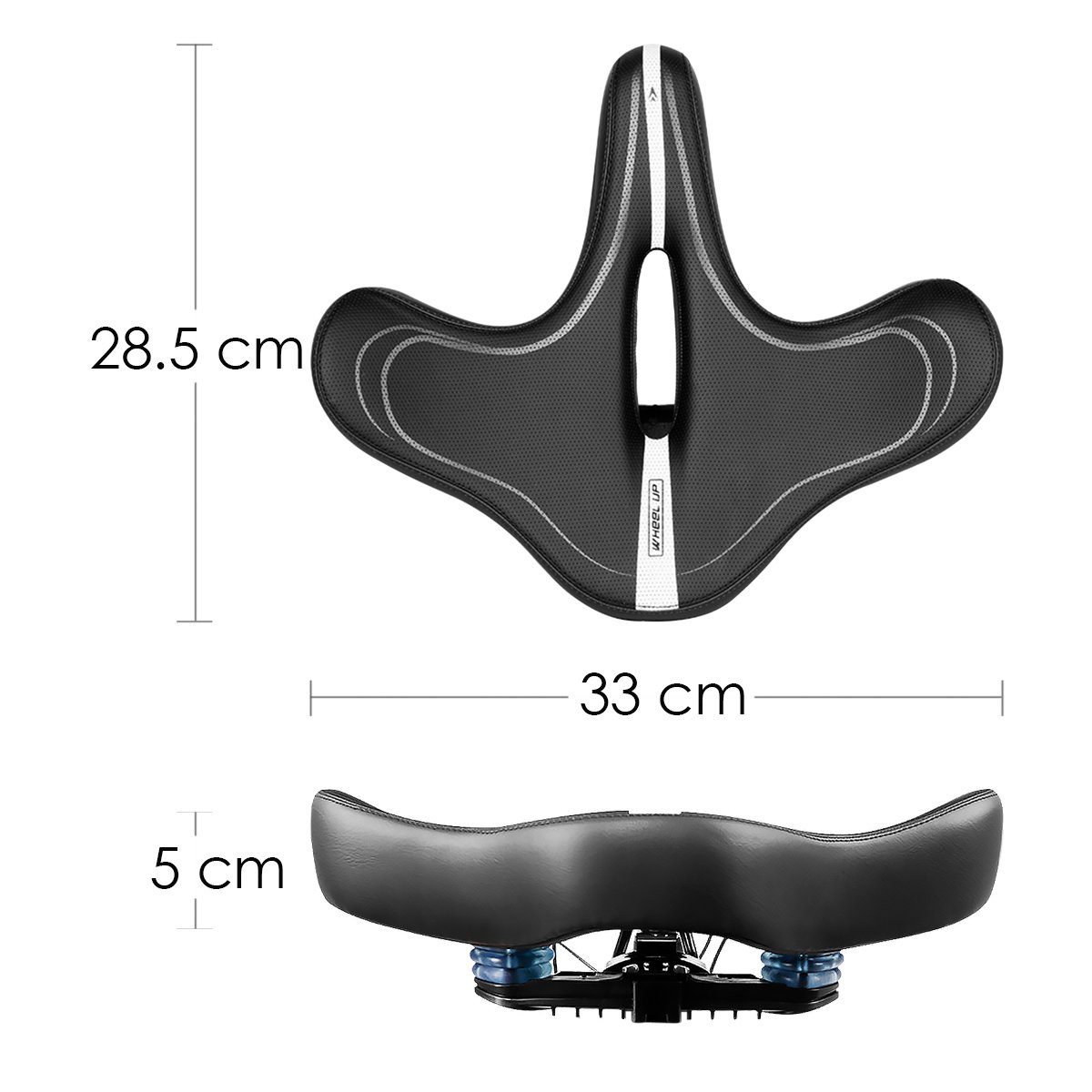 MidGard Sattel gepolsterten Fahrradsattel Fahrradsitz extra Fahrrad mit und breiten