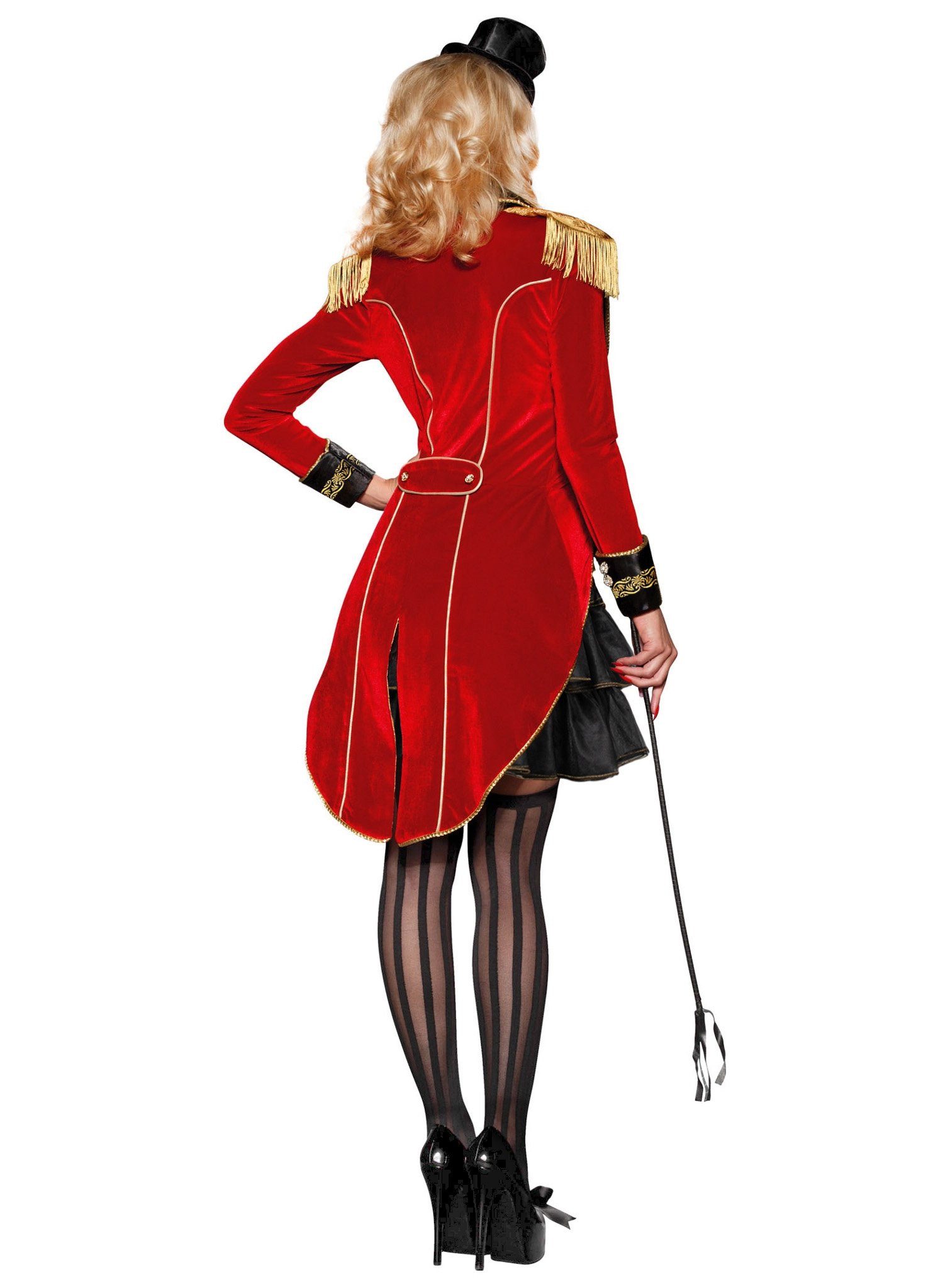 Maskworld Kostüm Burlesque Zirkus Faschingskostüm Damen Karneval, Sexy verspieltes Kostüm für einen betörenden Auftritt