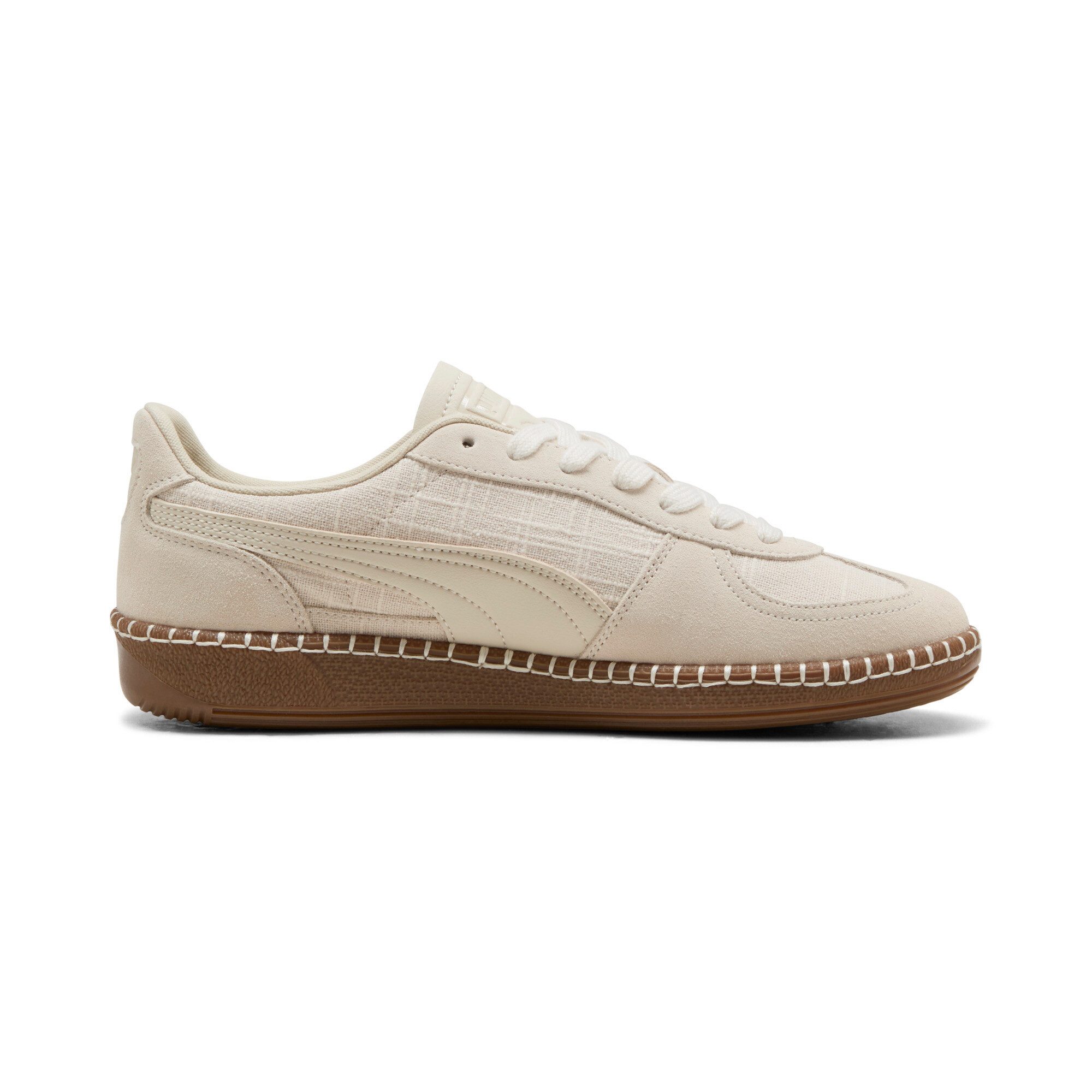 PUMA PALERMO STRAW Sneaker mit profiliertem Laufsohlenprofil, mit Gummilaufsohle, mit Schnürung