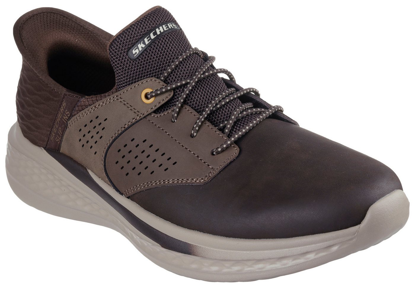 Skechers SLADE Slip-On Sneaker Komfortschuh mit komfortablem Heel Pillow™ Fersenkissen