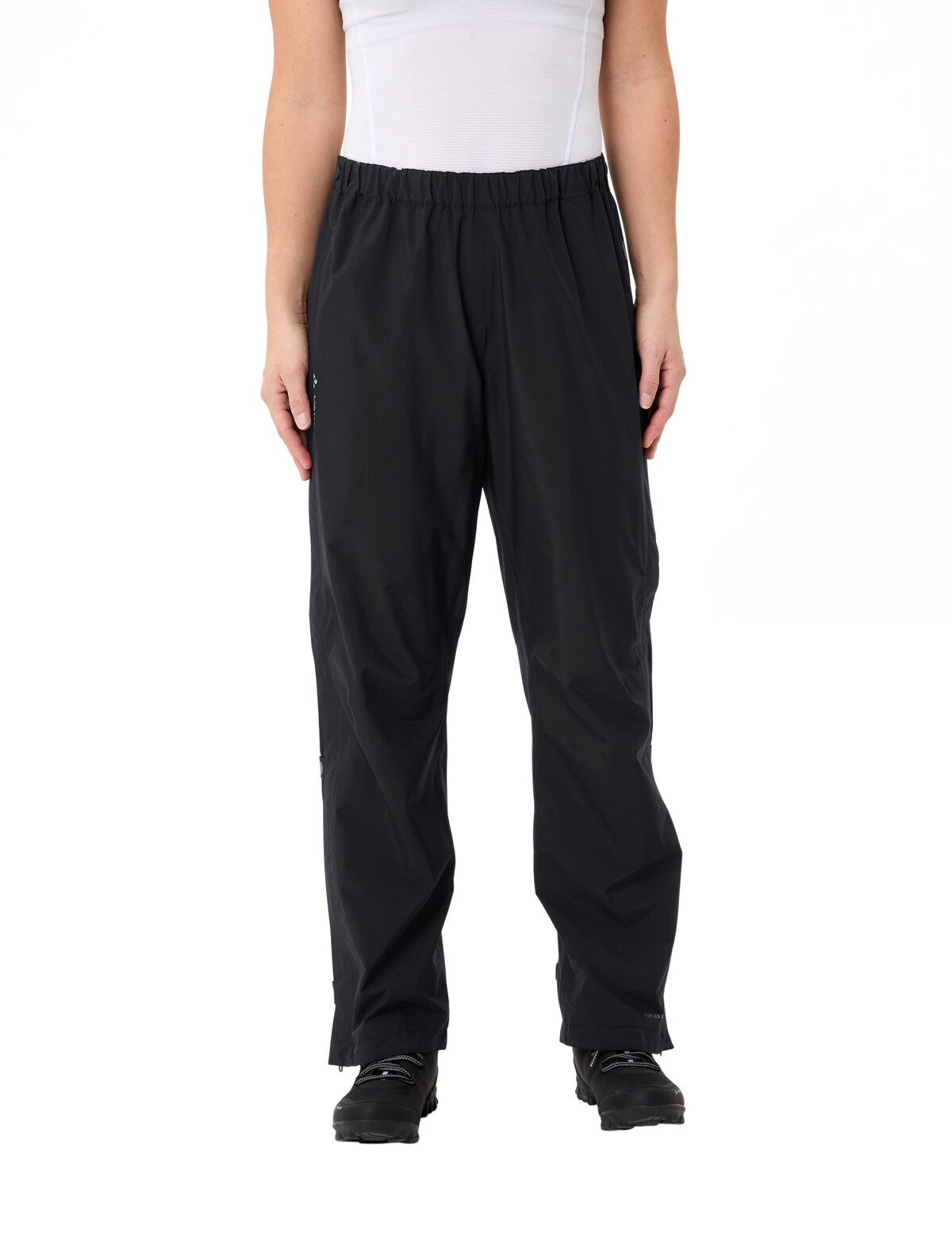 VAUDE Fahrradhose WOMEN'S FLUID FULL-ZIP PANTS wasserdicht, sportlicher Stil, für Radsport und Wandern
