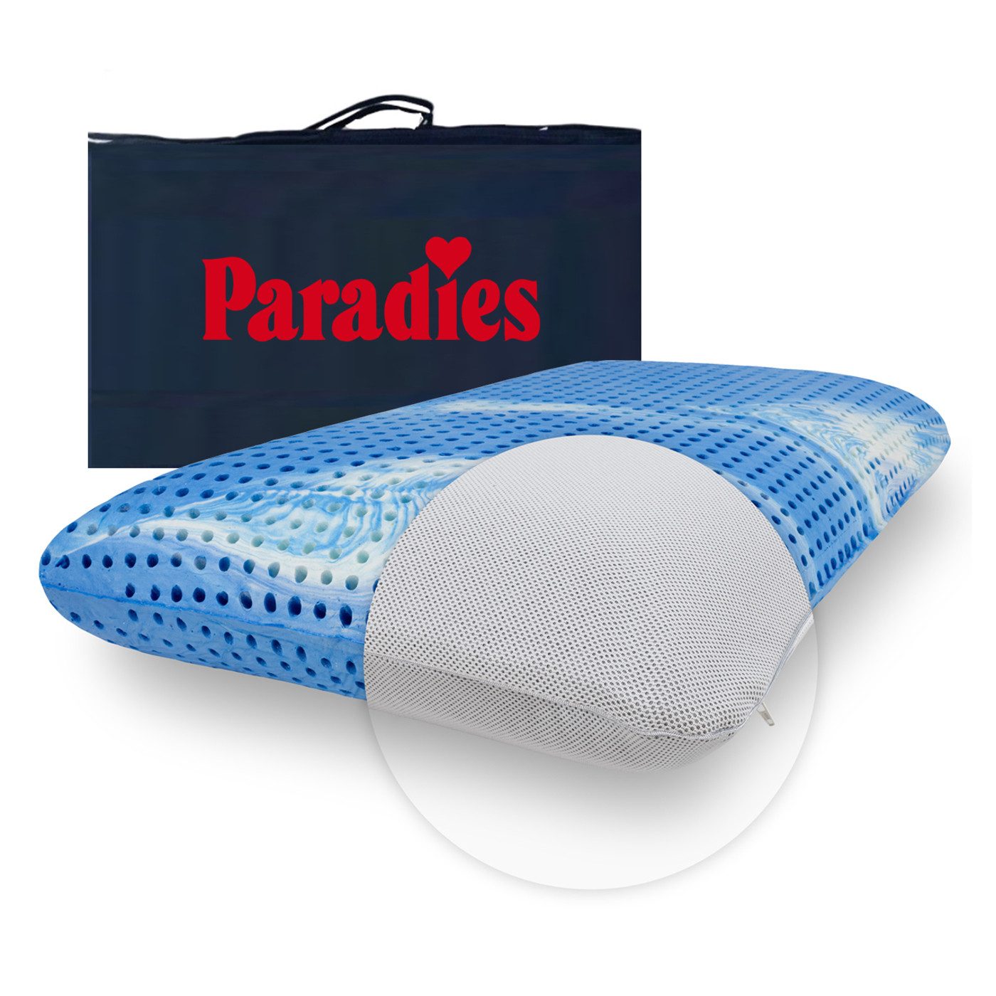 Paradies Nackenstützkissen Paradies Nackenstützkissen reVita soft druckentlastend Gelschaum, Füllung: Viscoelastischer Memoryschaum, Bezug: Jersey, Rückenschläfer, Seitenschläfer, Druckentlastende Stützfunktion