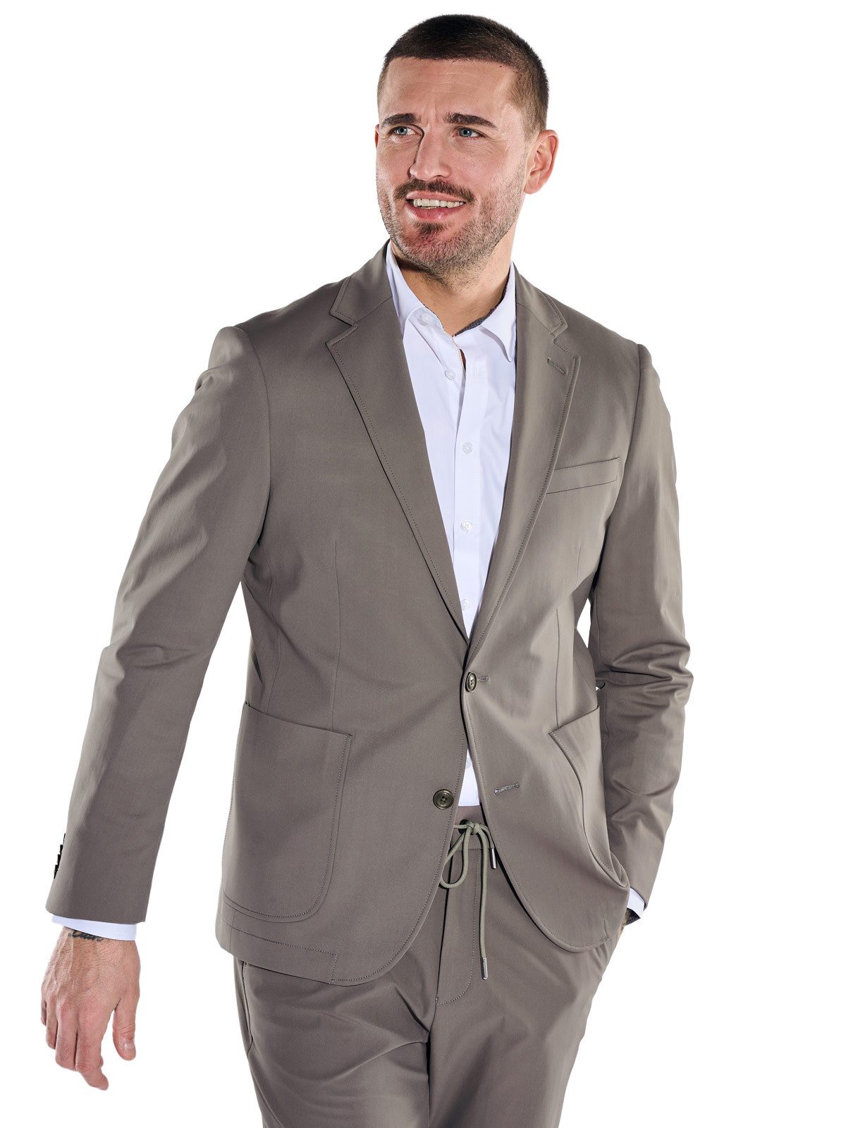 emilio adani Anzugsakko Herren Anzugsakko slim fit, Braunbeige