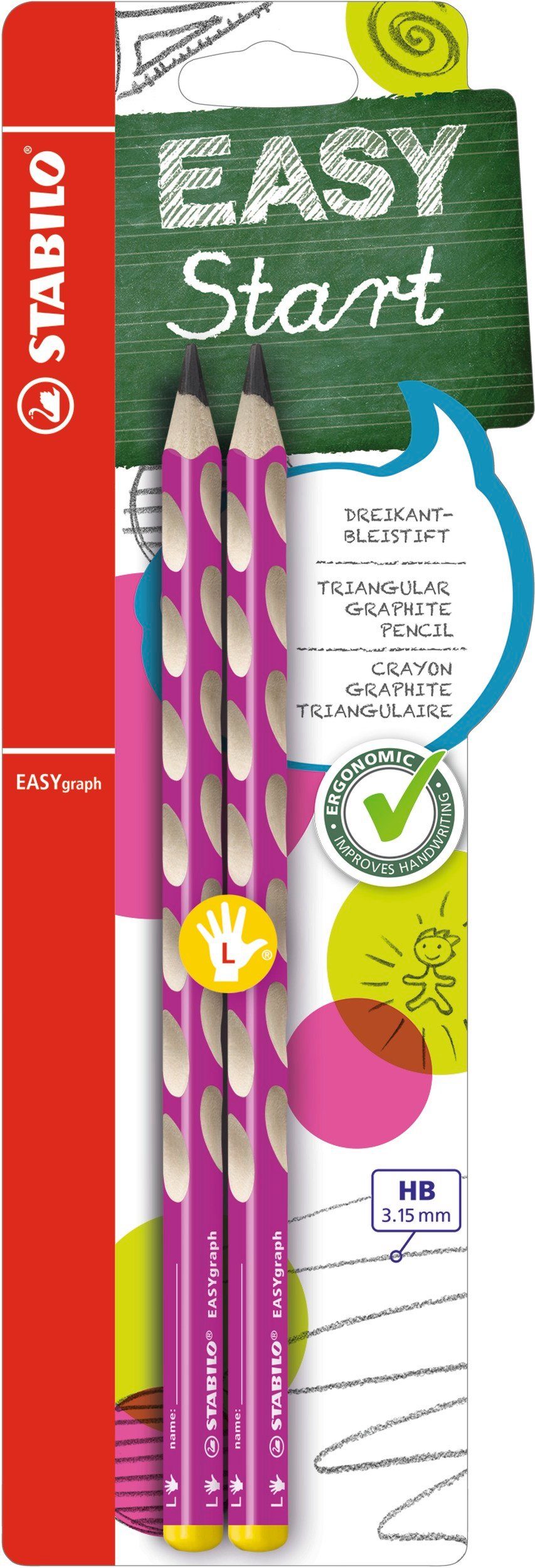 Bleistift Bleistift Stabilo Easy Graph HB
