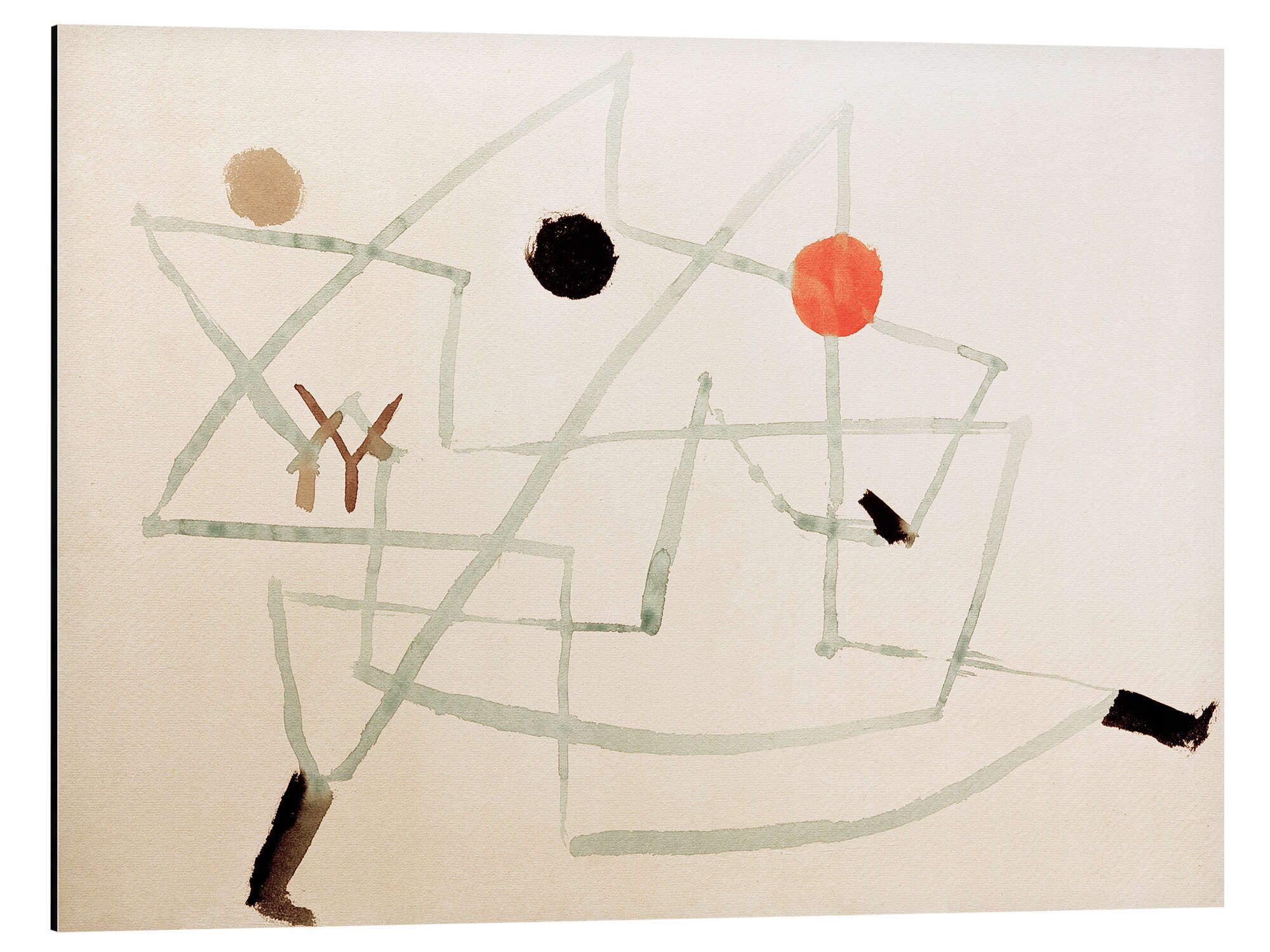 Posterlounge Wandbild Verhext und eilig, Paul Klee, erhältlich als Poster, Leinwandbild, Wandsticker oder Acrylglasbild