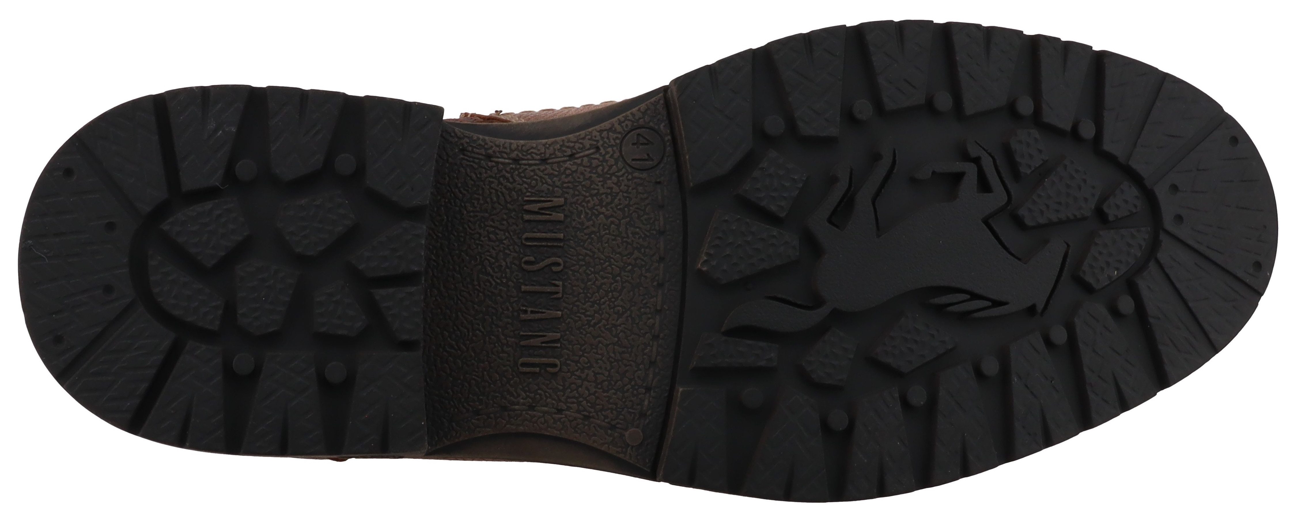 Mustang Shoes Marcas Schnürboots Business Stiefel, Boots mit Textilfutter