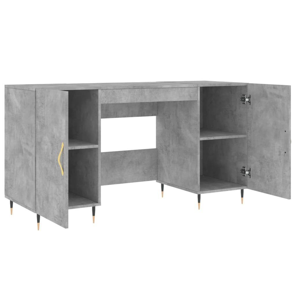 140x50x75 cm Schreibtisch Holzwerkstoff Betongrau furnicato