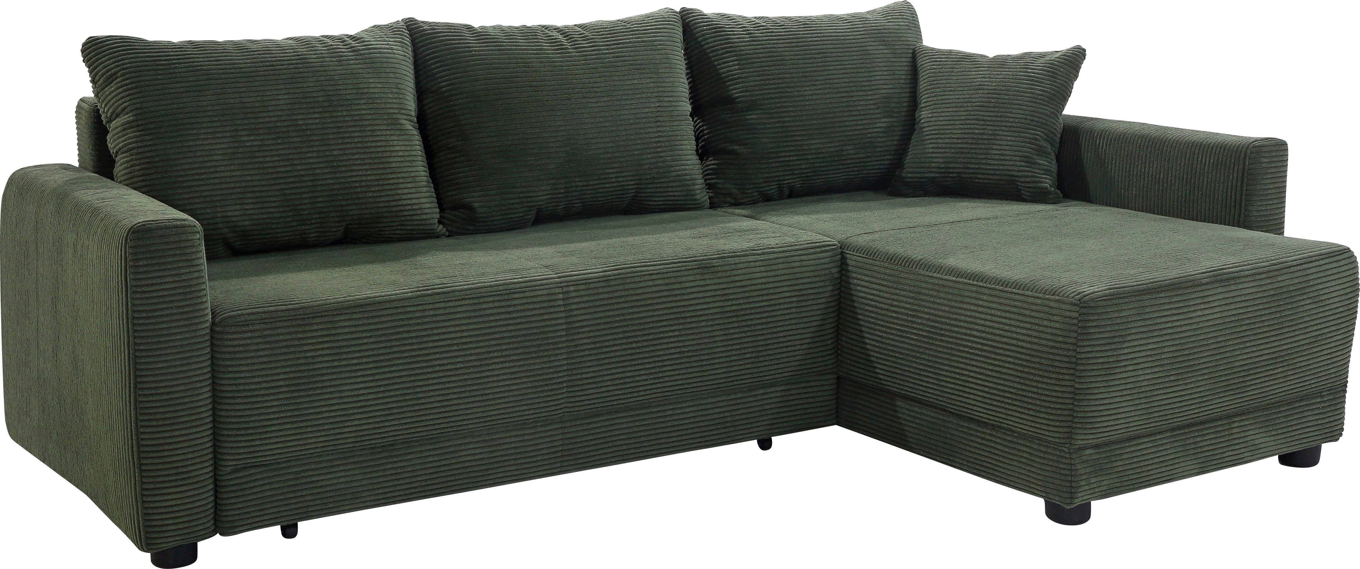 Jockenhöfer Gruppe Ecksofa Venezia L-Form, B: 234 cm, mit Bettfunktion, Bettkasten & Zierkissen