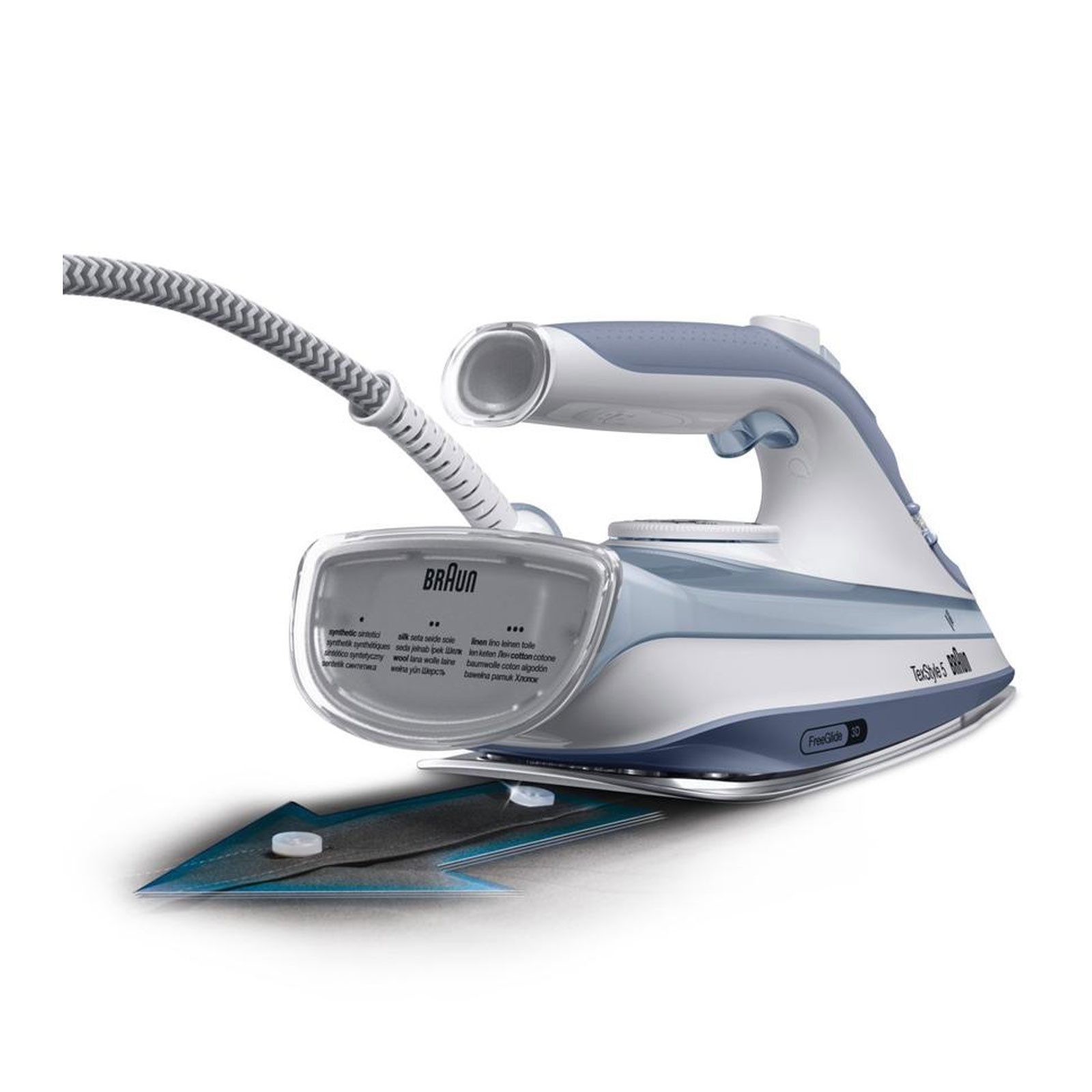 Braun Dampfbügelstation SI 5078 GY TexStyle 5 Dampfbügeleisen, 0.3 ml Wassertank